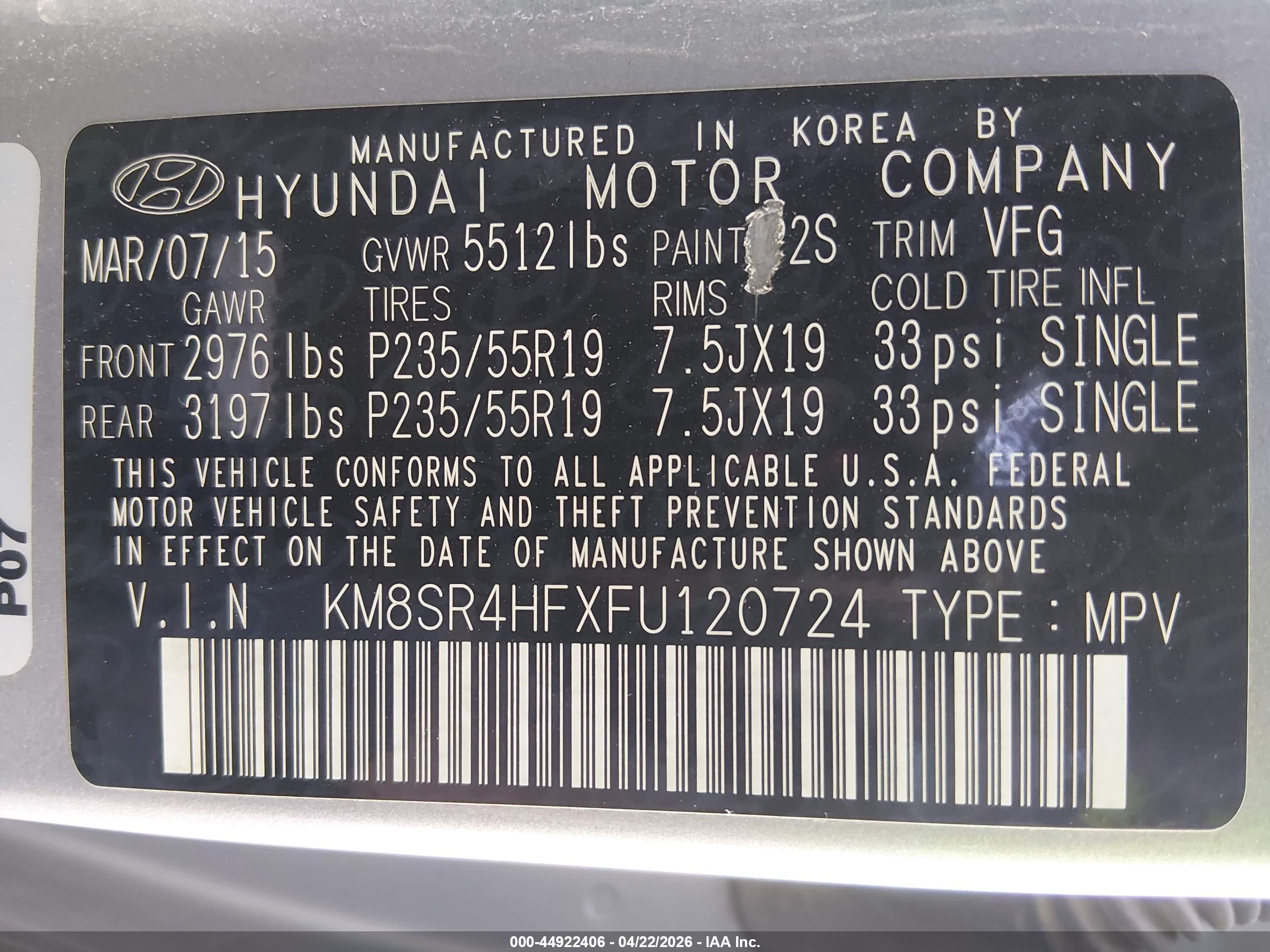 HYUNDAI SANTA image 9