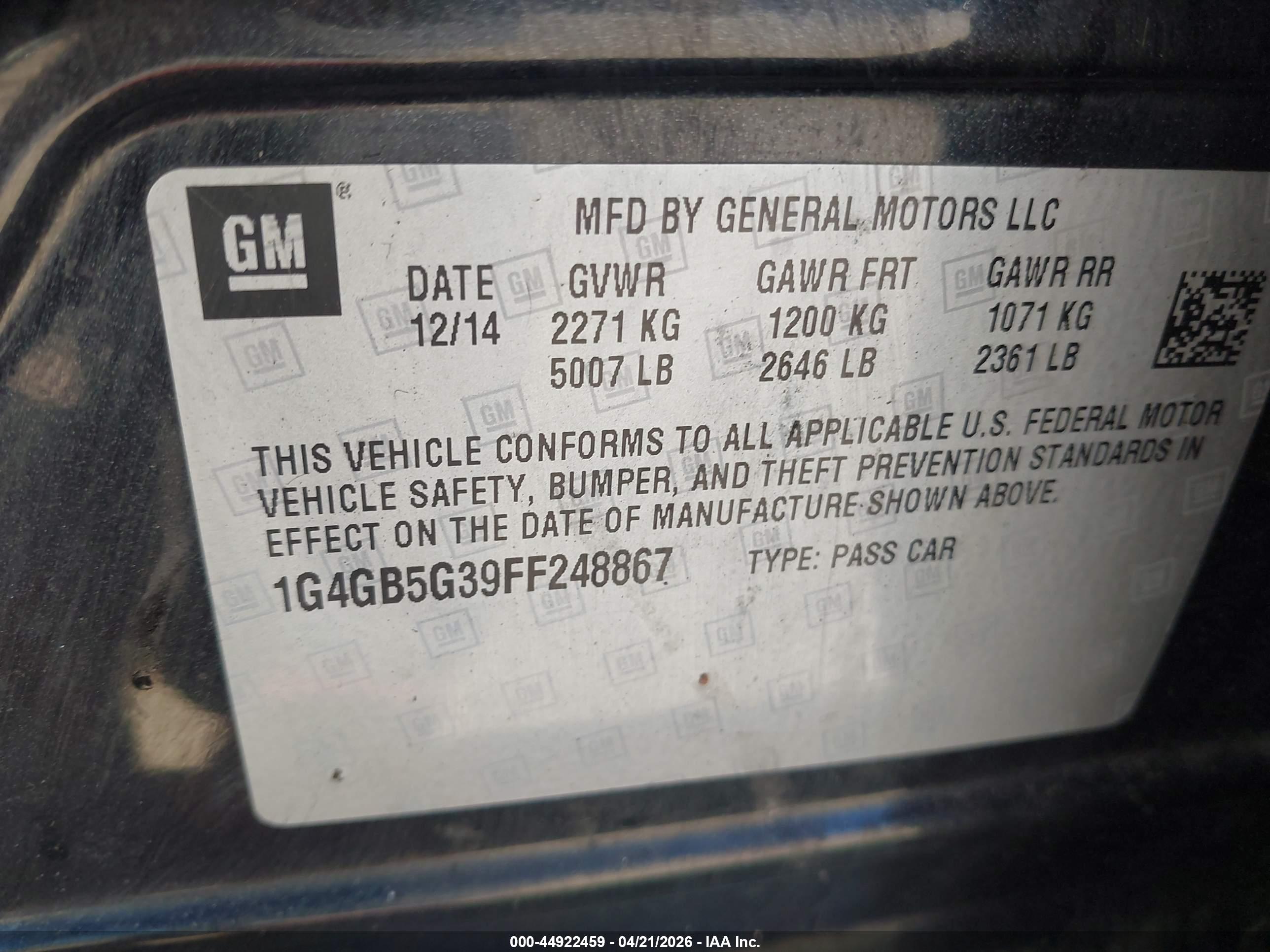 BUICK LACROSSE image 9