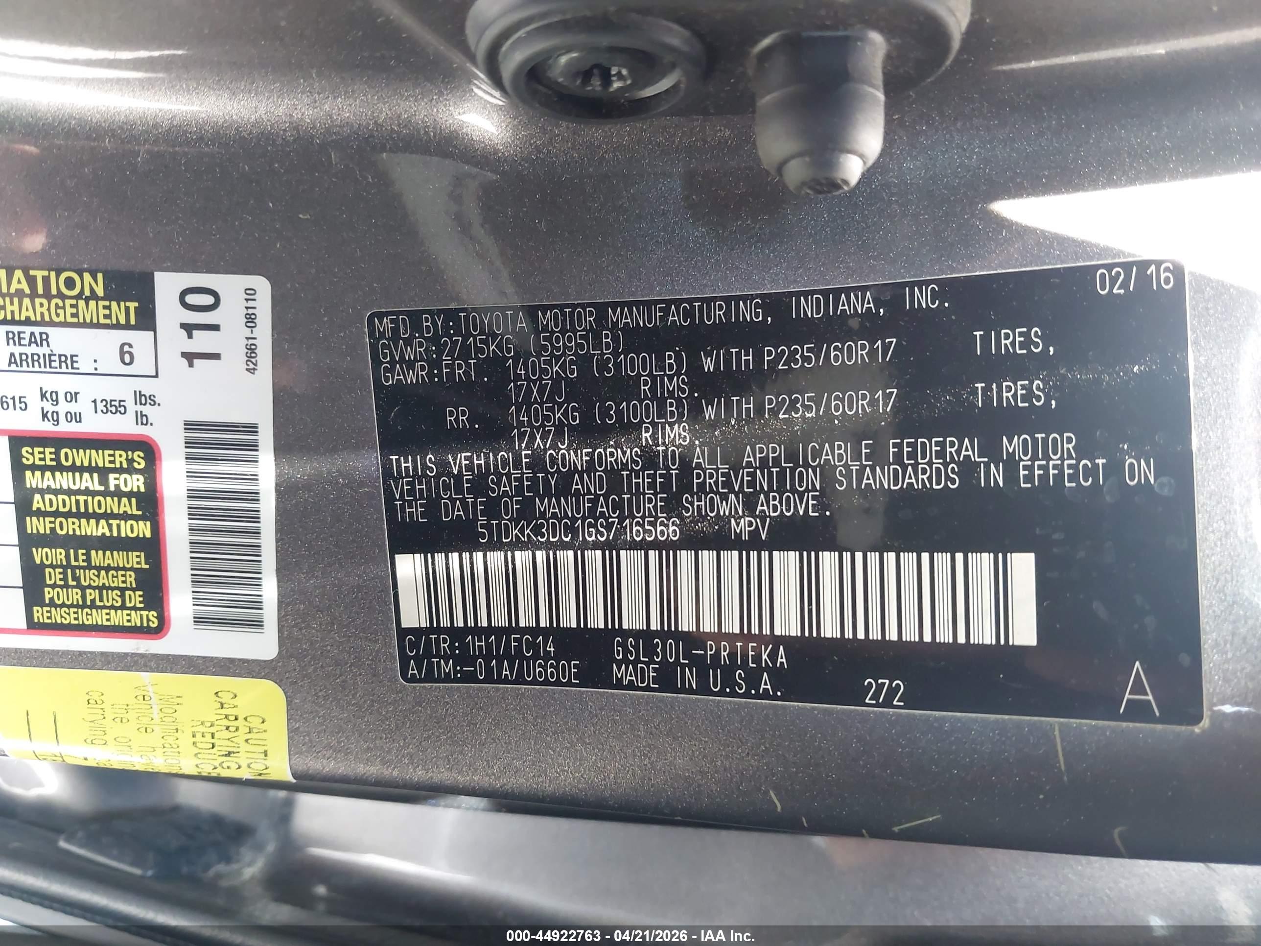 TOYOTA SIENNA image 9