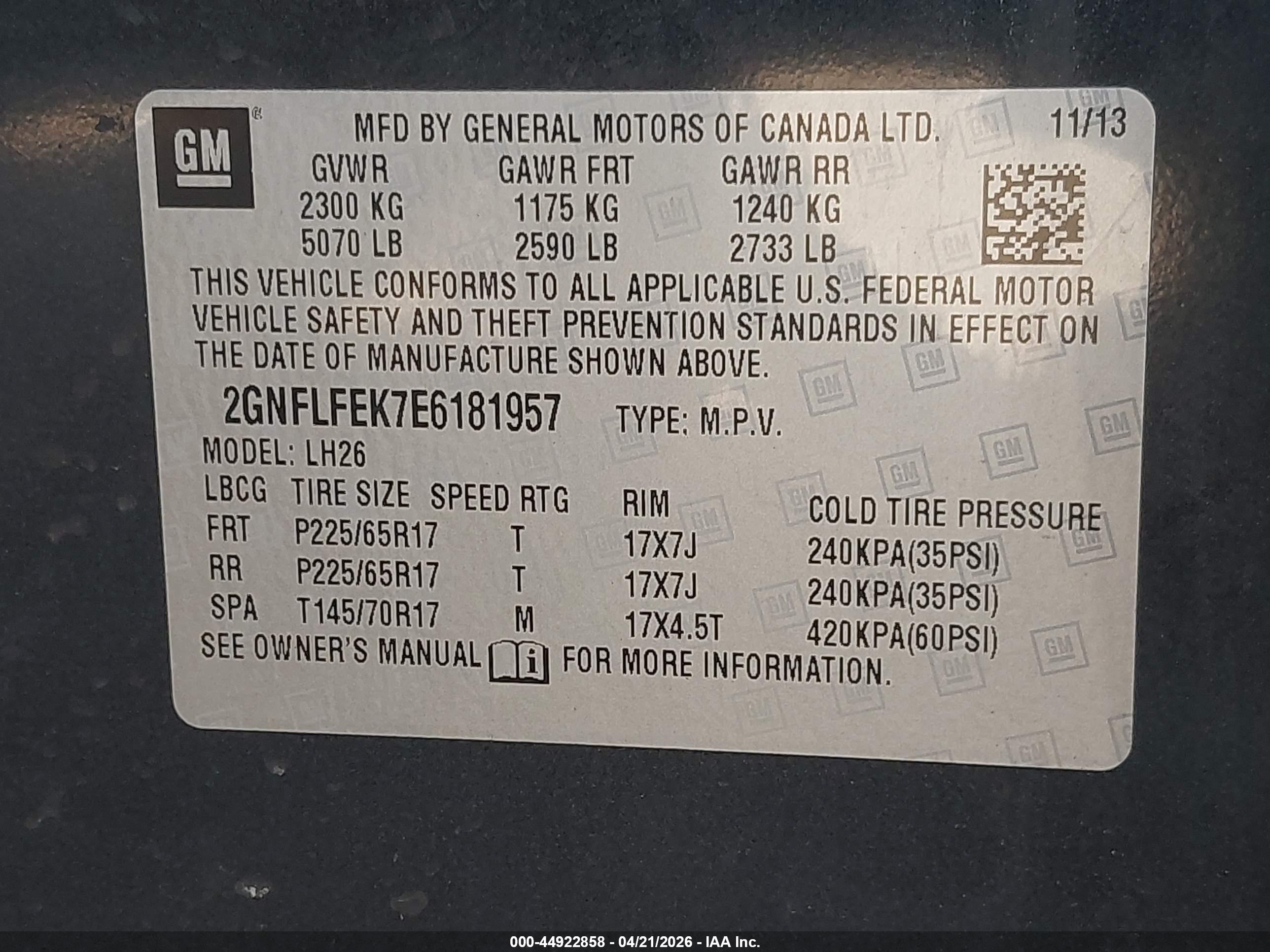 CHEVROLET EQUINOX image 9