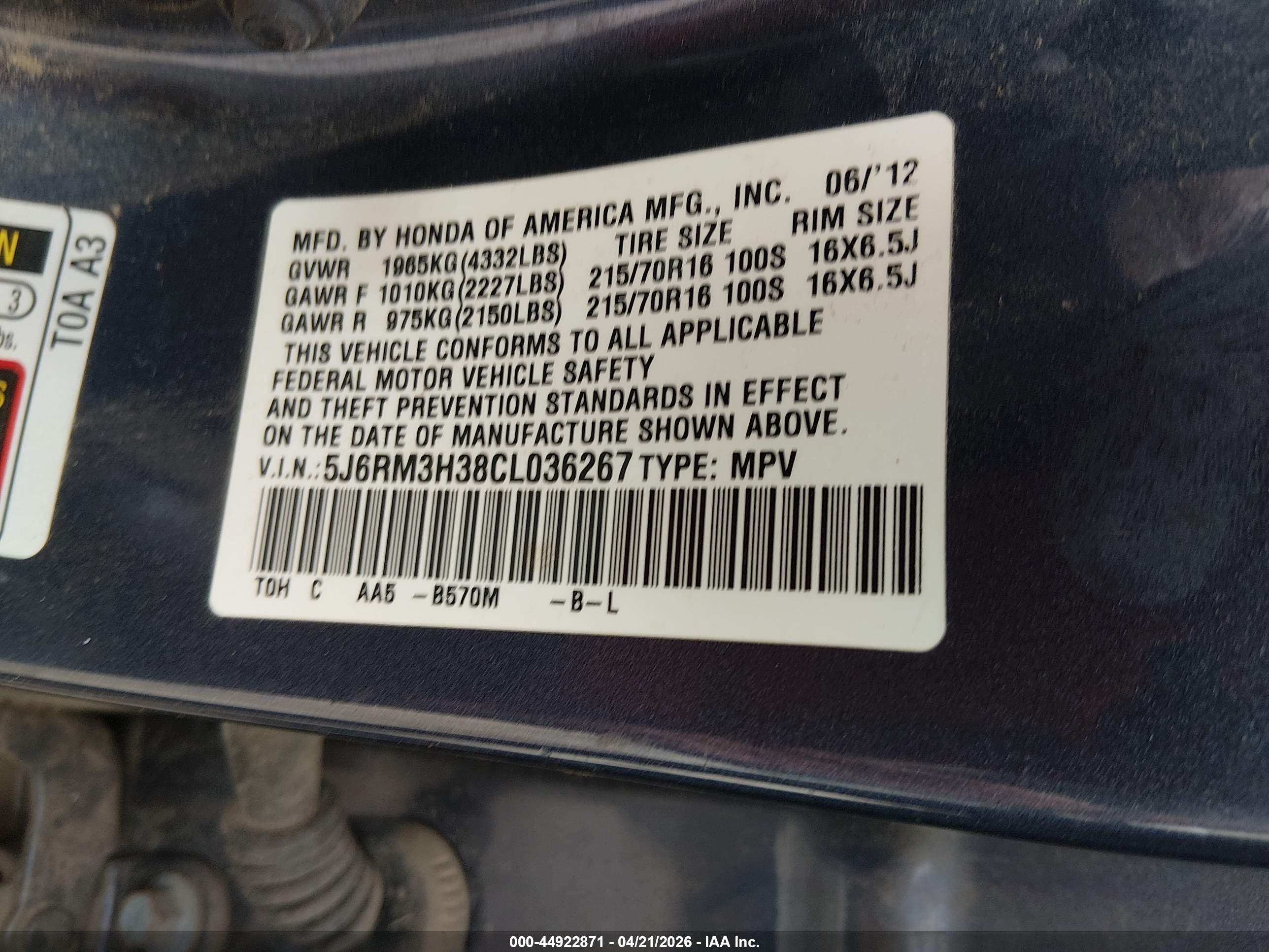 HONDA CR-V image 9