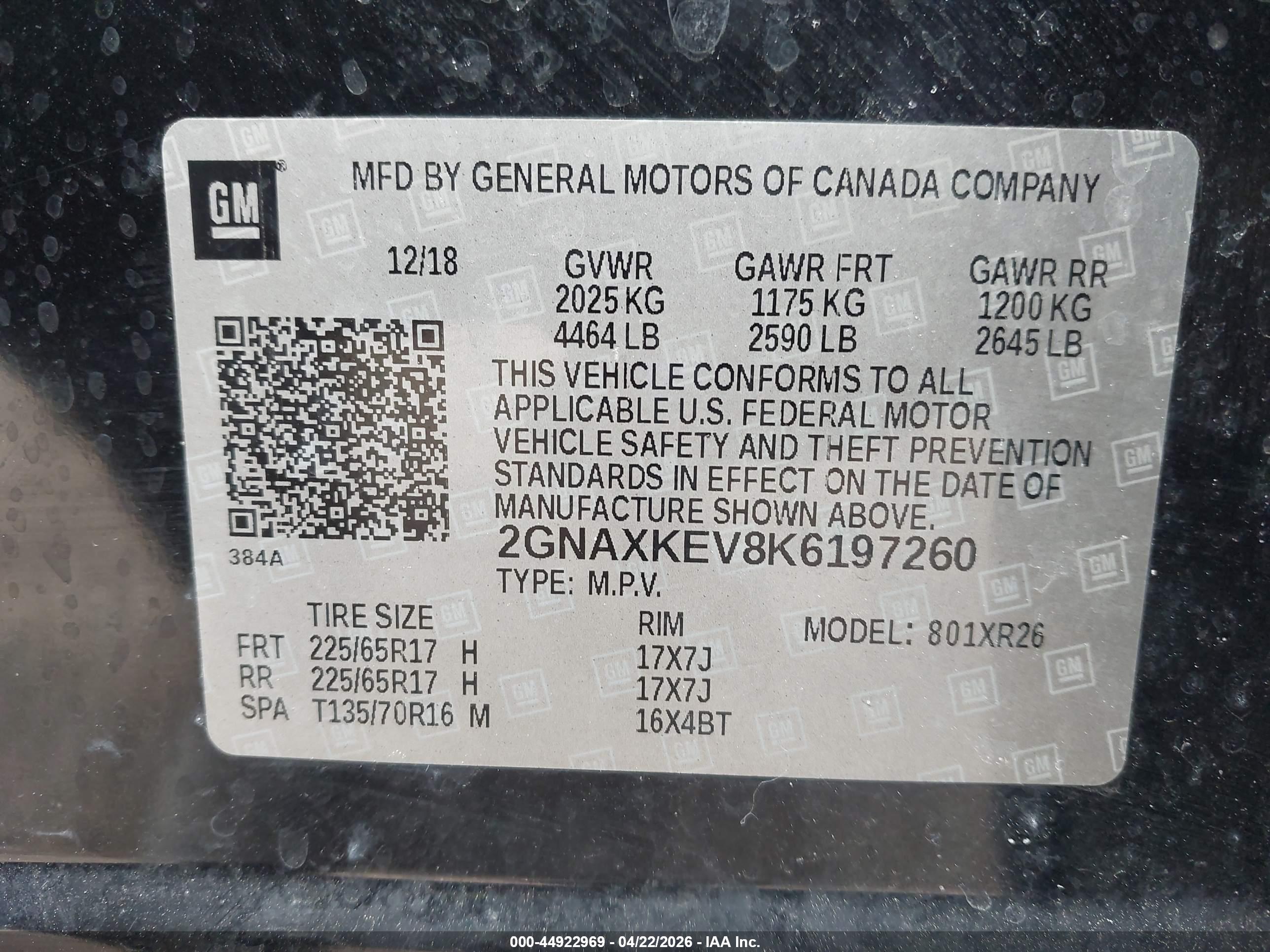 CHEVROLET EQUINOX image 9
