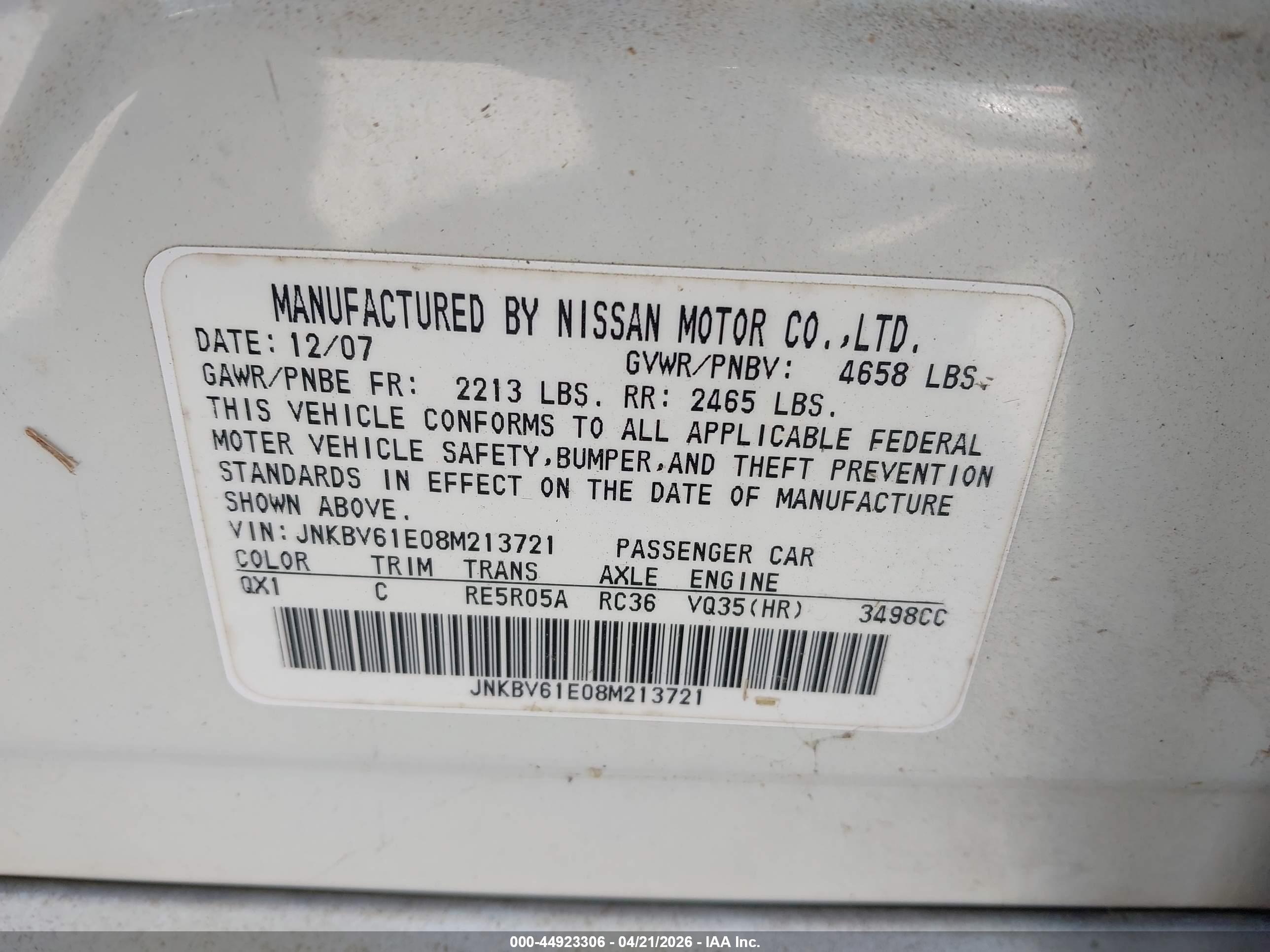 INFINITI G35 image 9