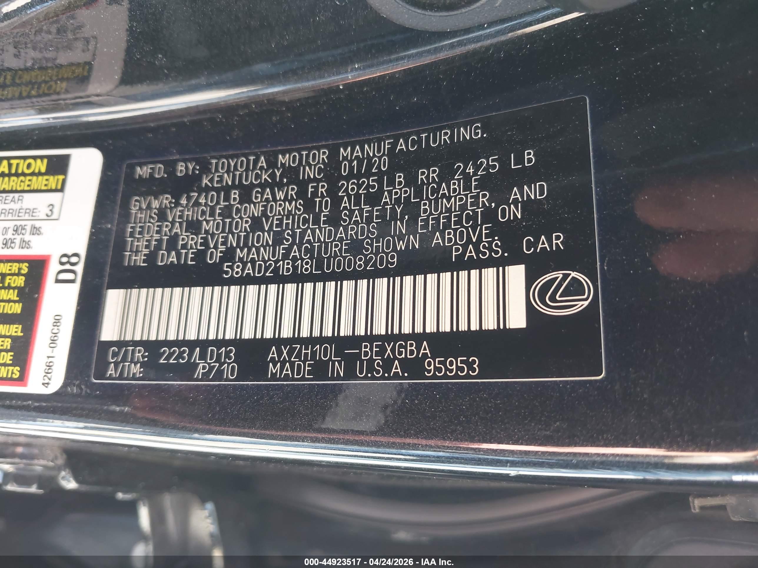 LEXUS ES image 9