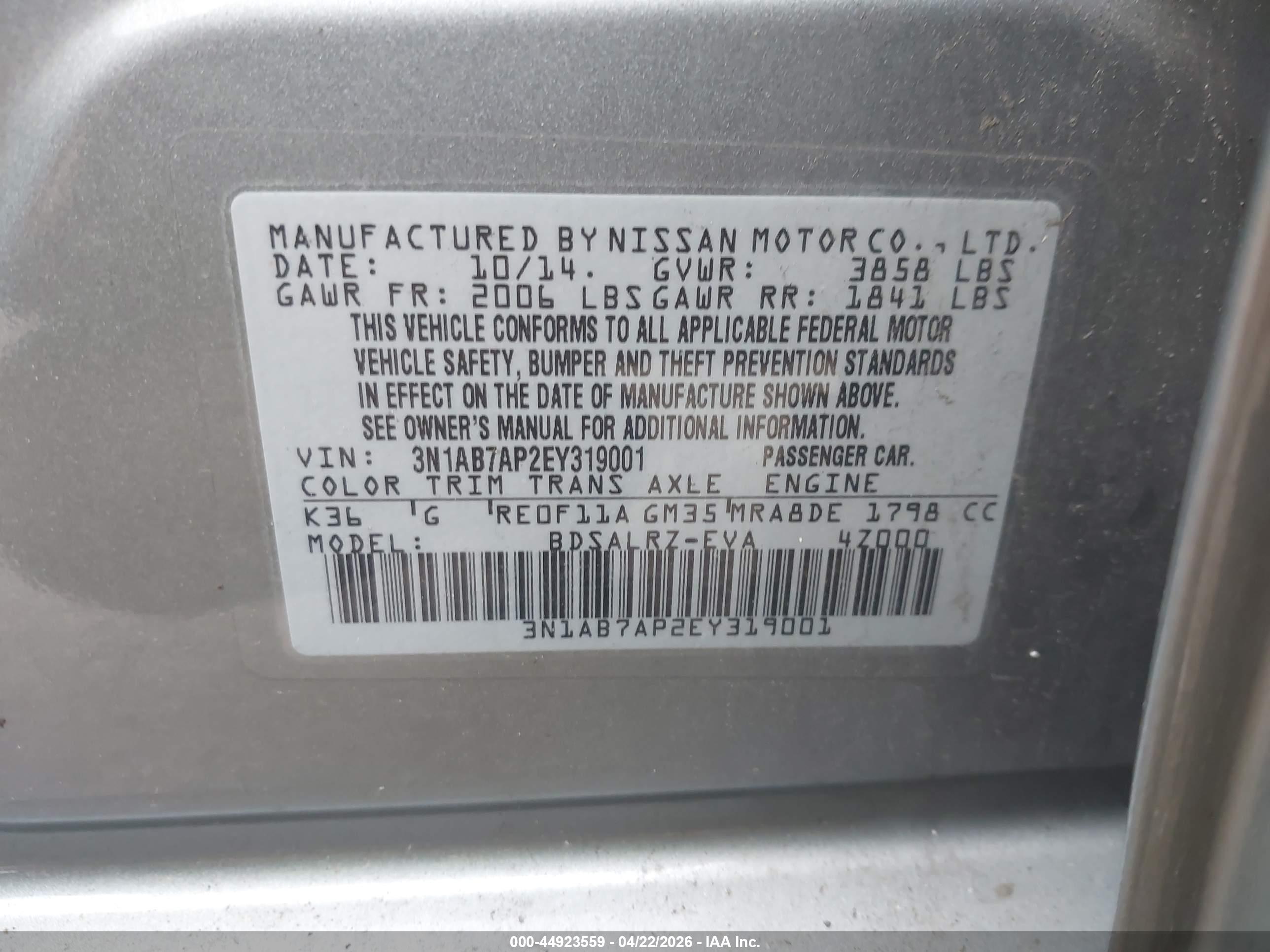 NISSAN SENTRA image 9