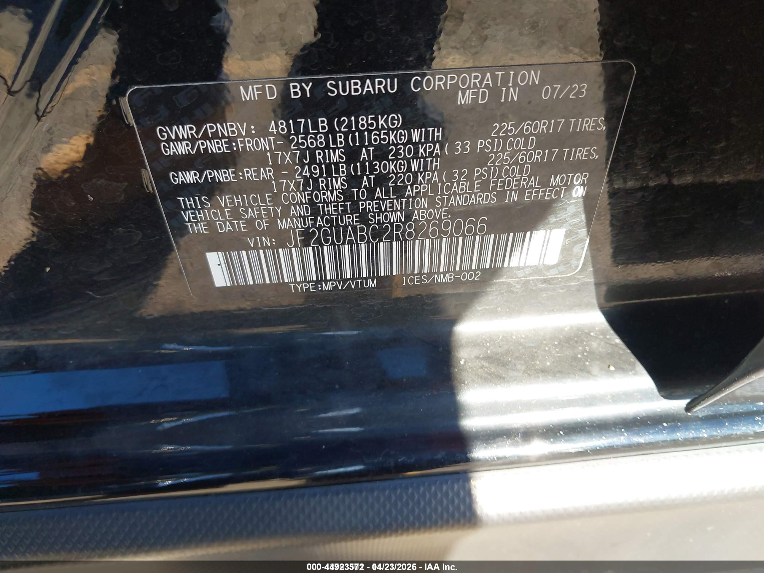 SUBARU CROSSTREK image 9
