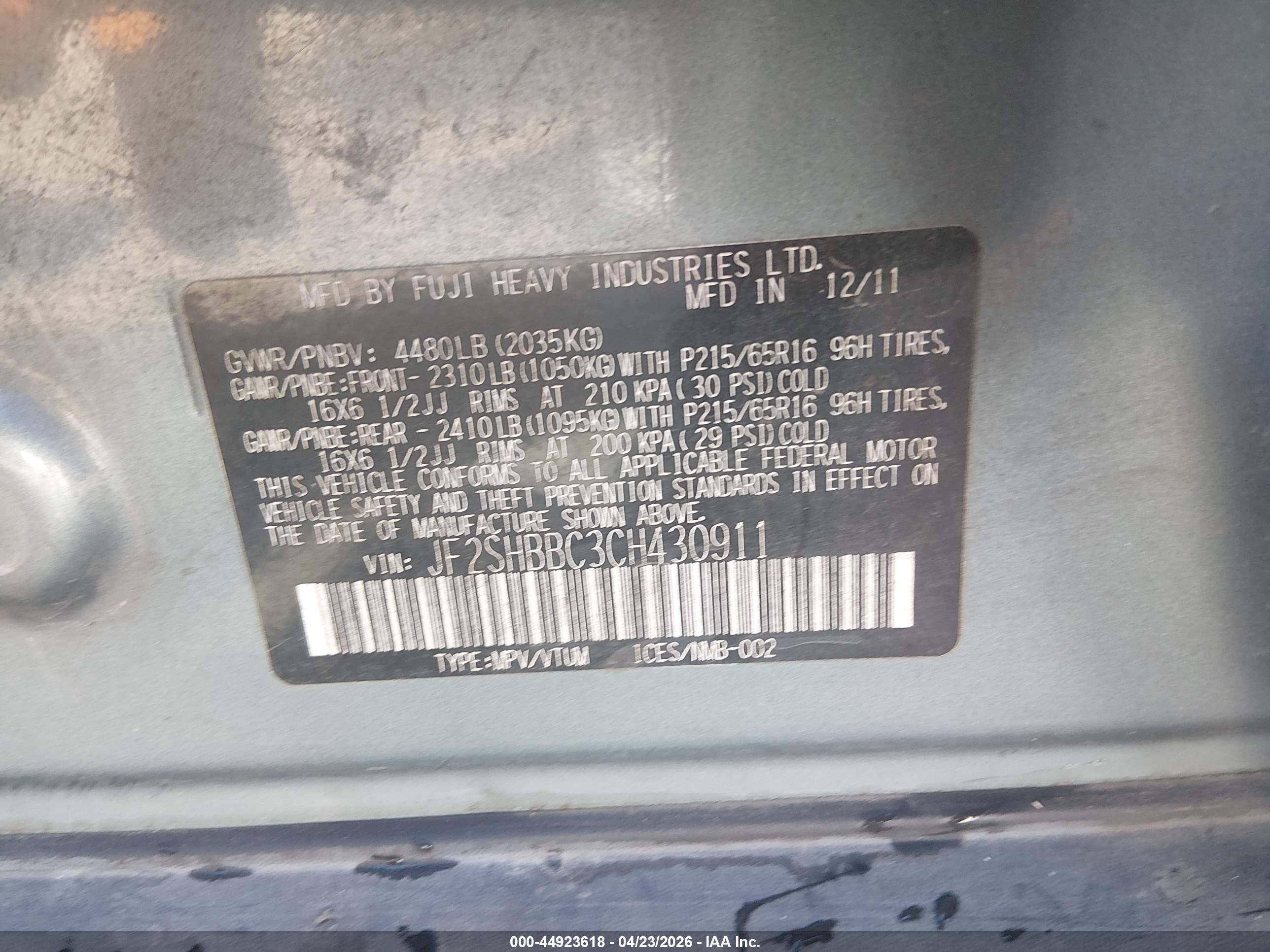 SUBARU FORESTER image 9