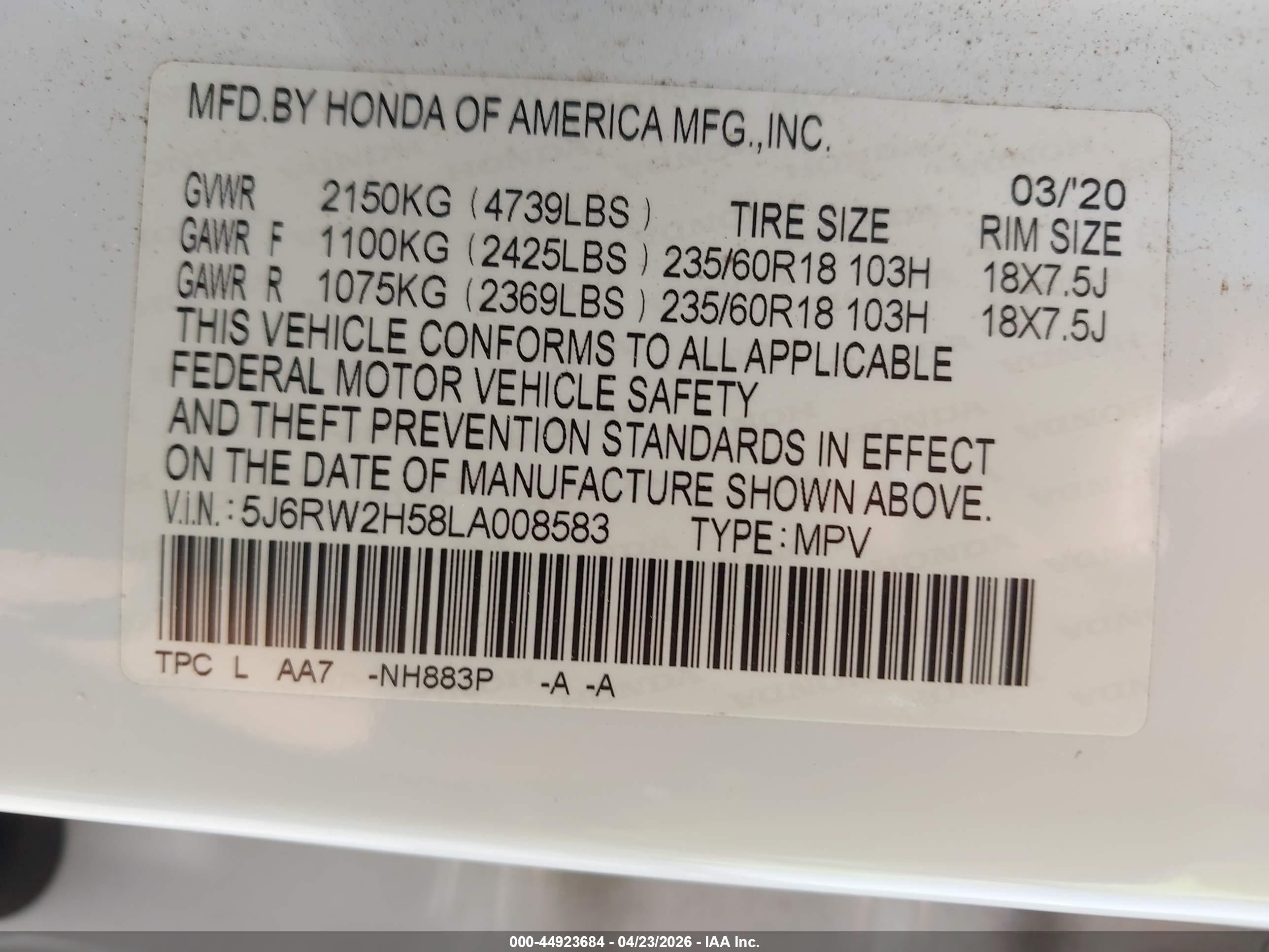 HONDA CR-V image 9