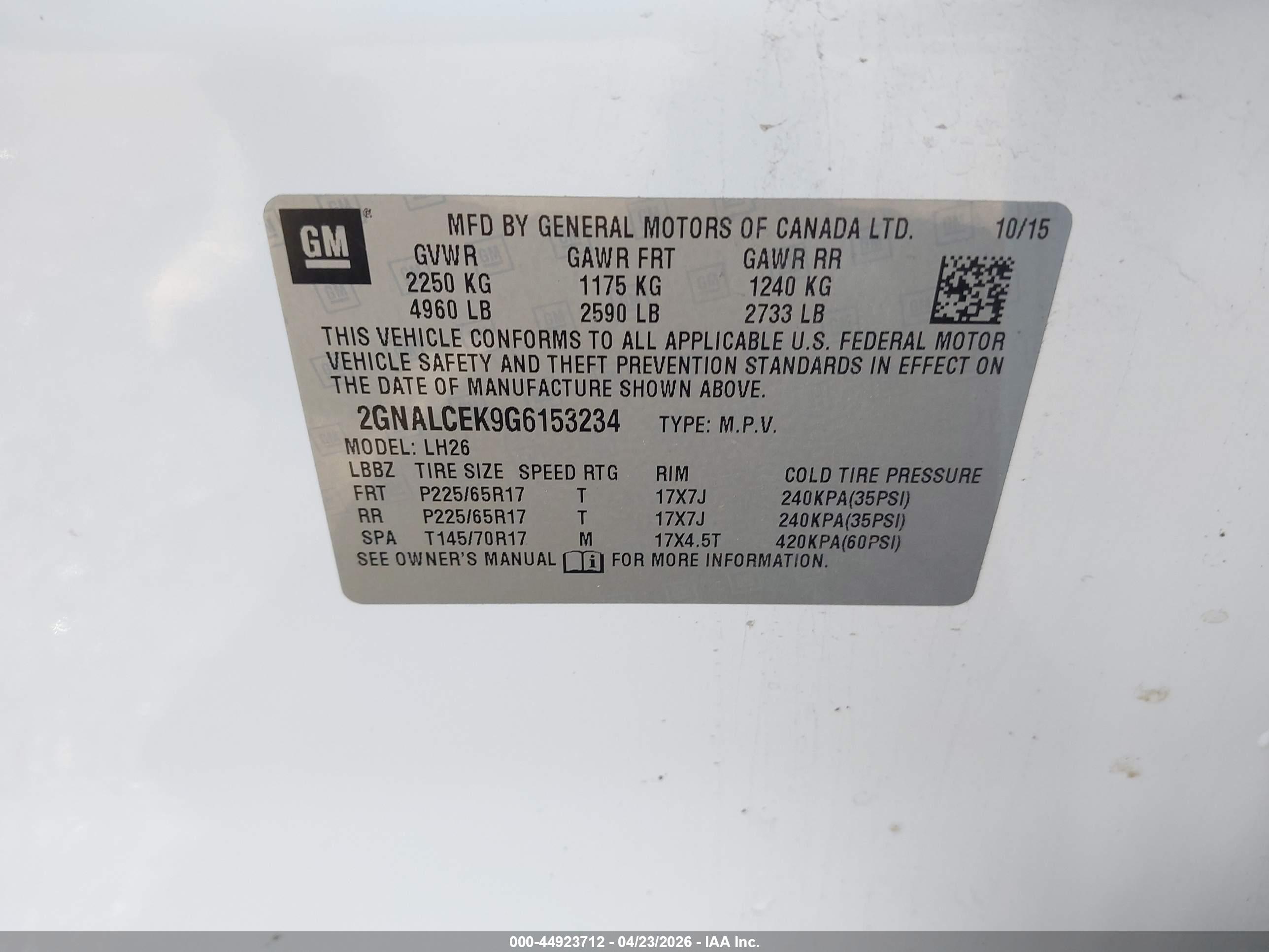 CHEVROLET EQUINOX image 9