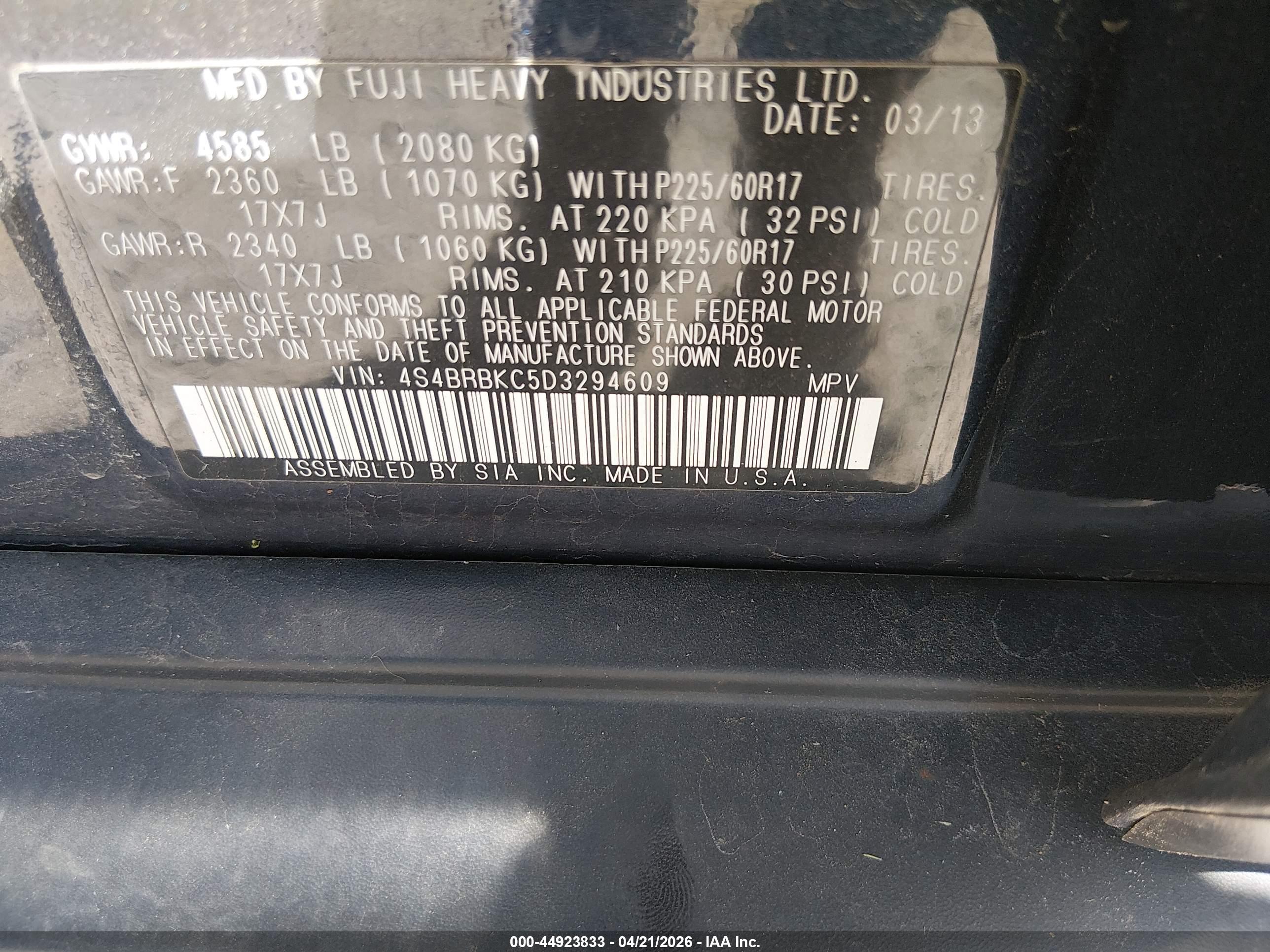 SUBARU OUTBACK image 9