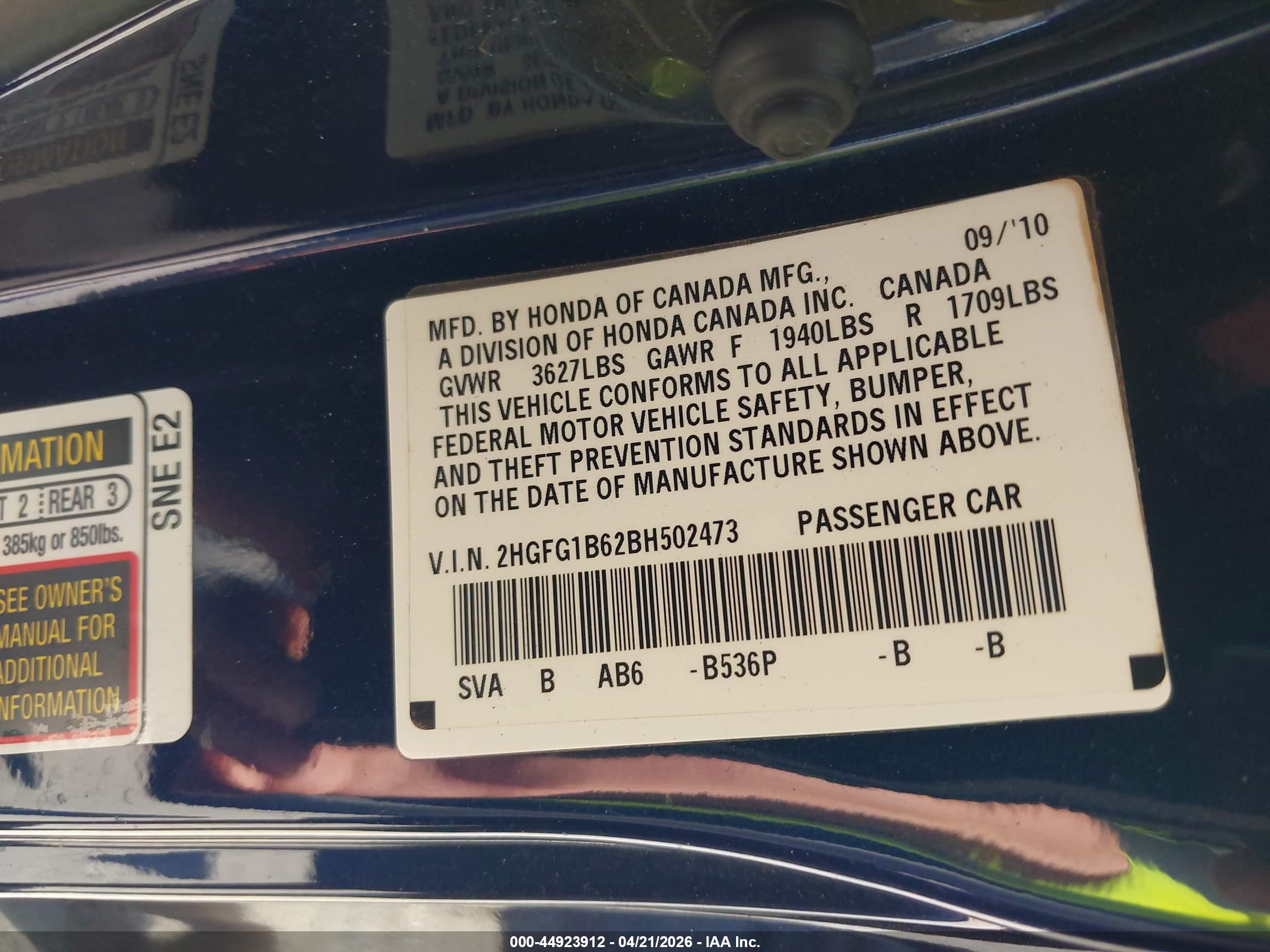 HONDA CIVIC image 9