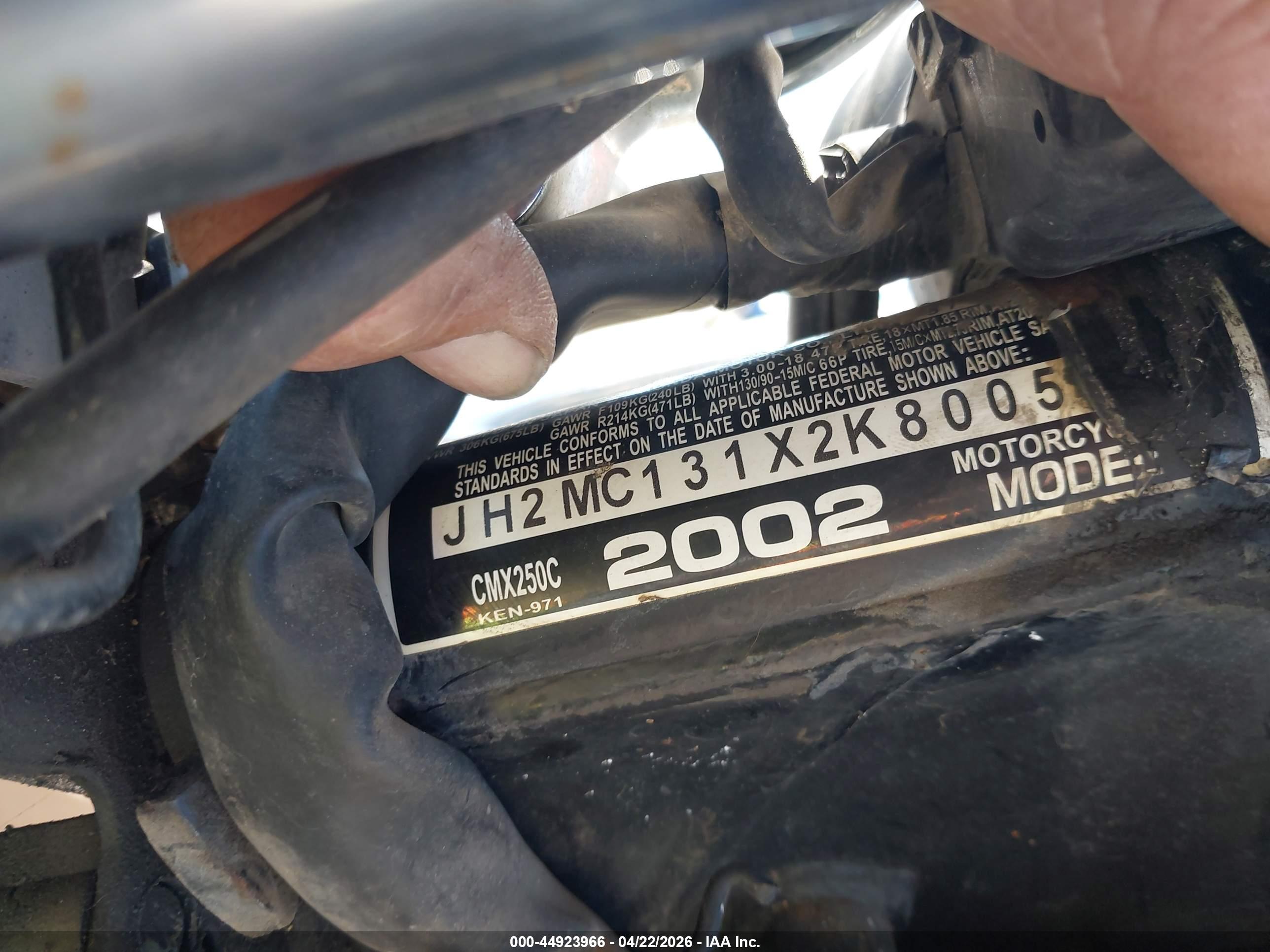 HONDA CMX250 image 10