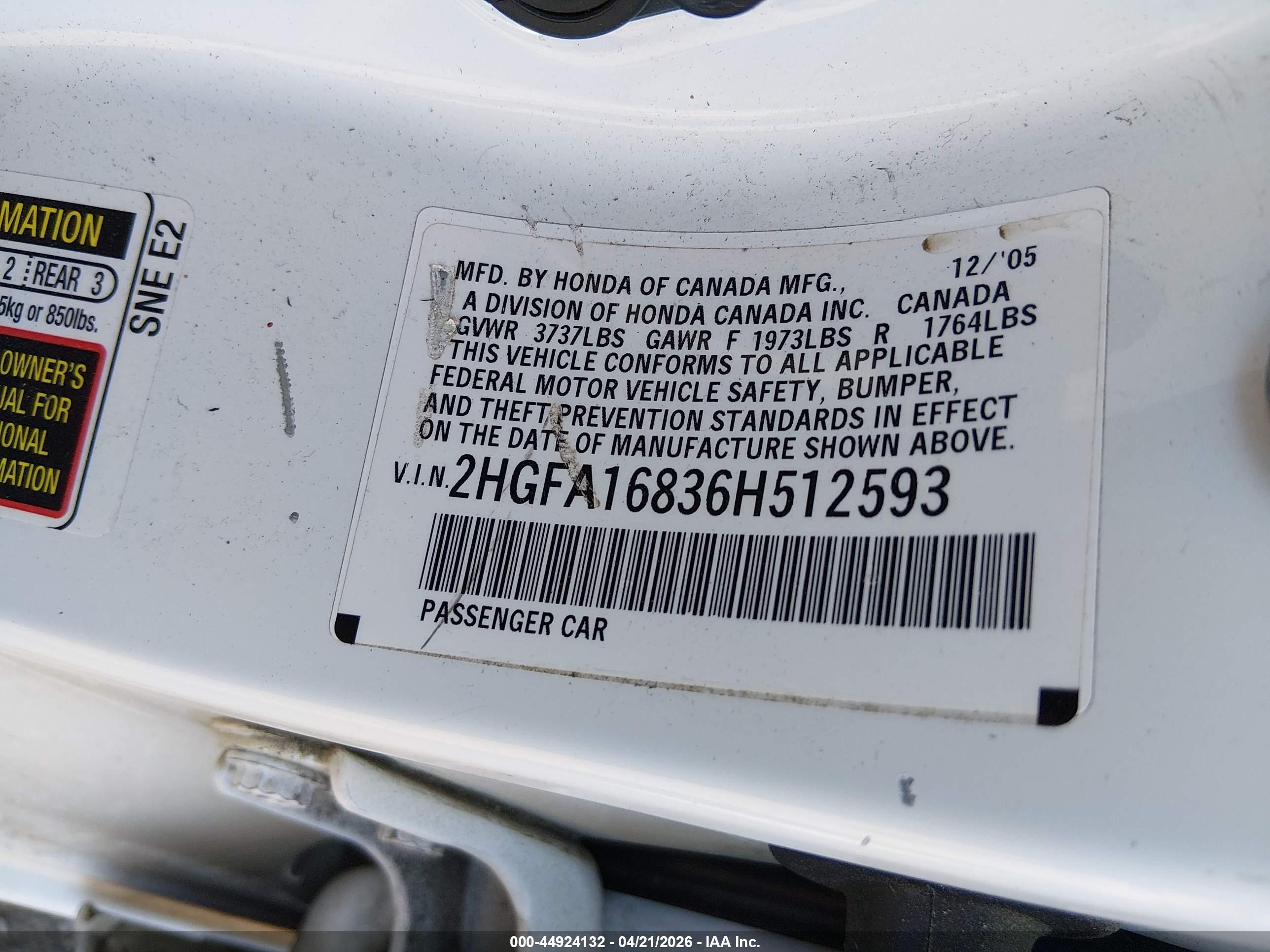 HONDA CIVIC image 9