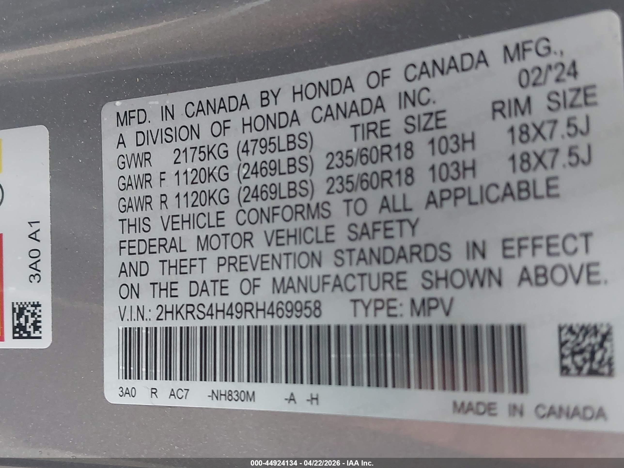HONDA CR-V image 9