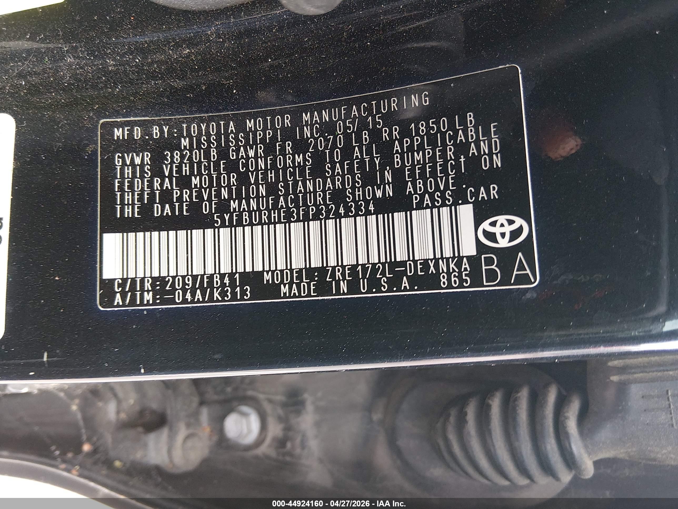 TOYOTA COROLLA image 9