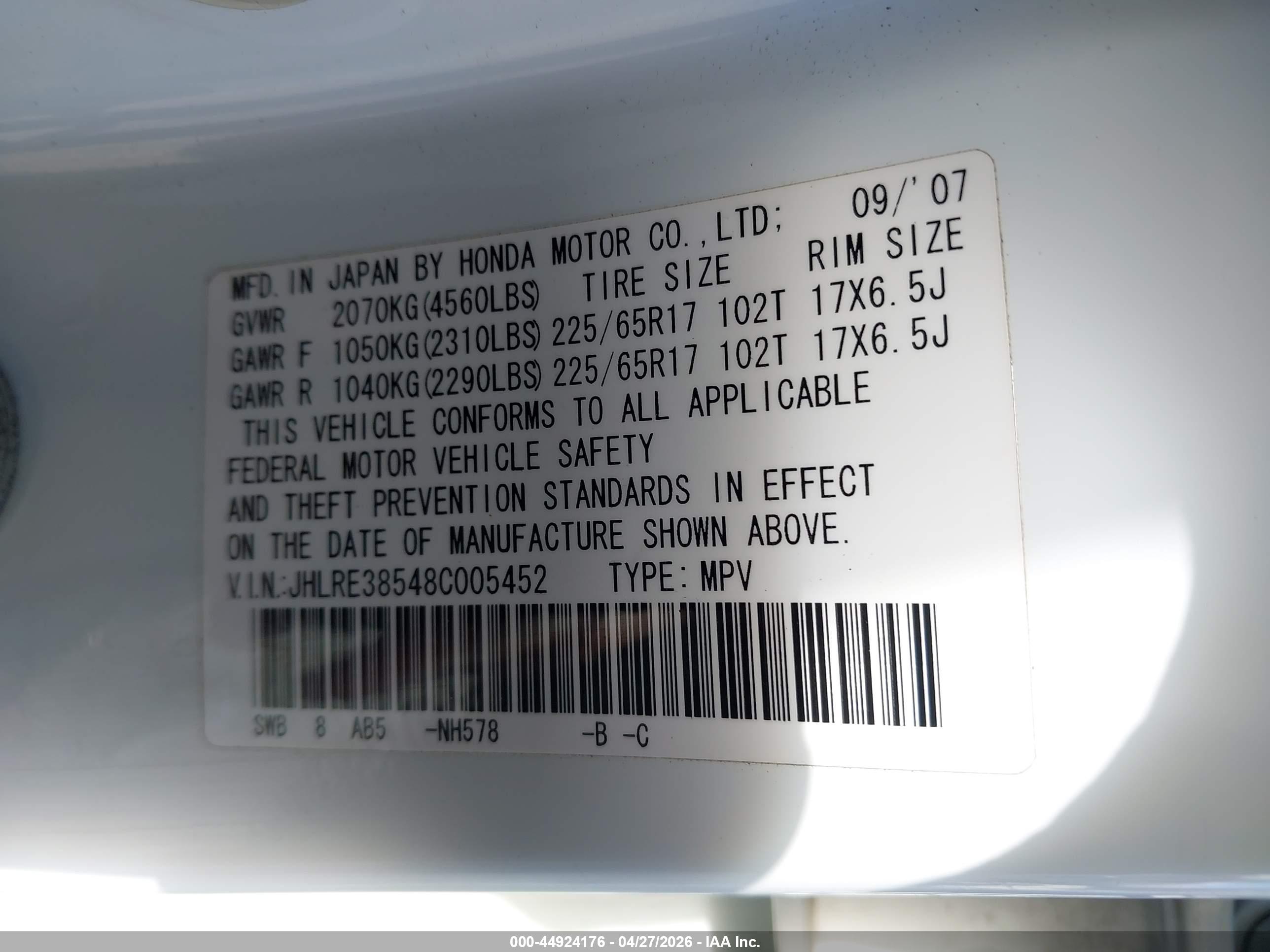 HONDA CR-V image 9