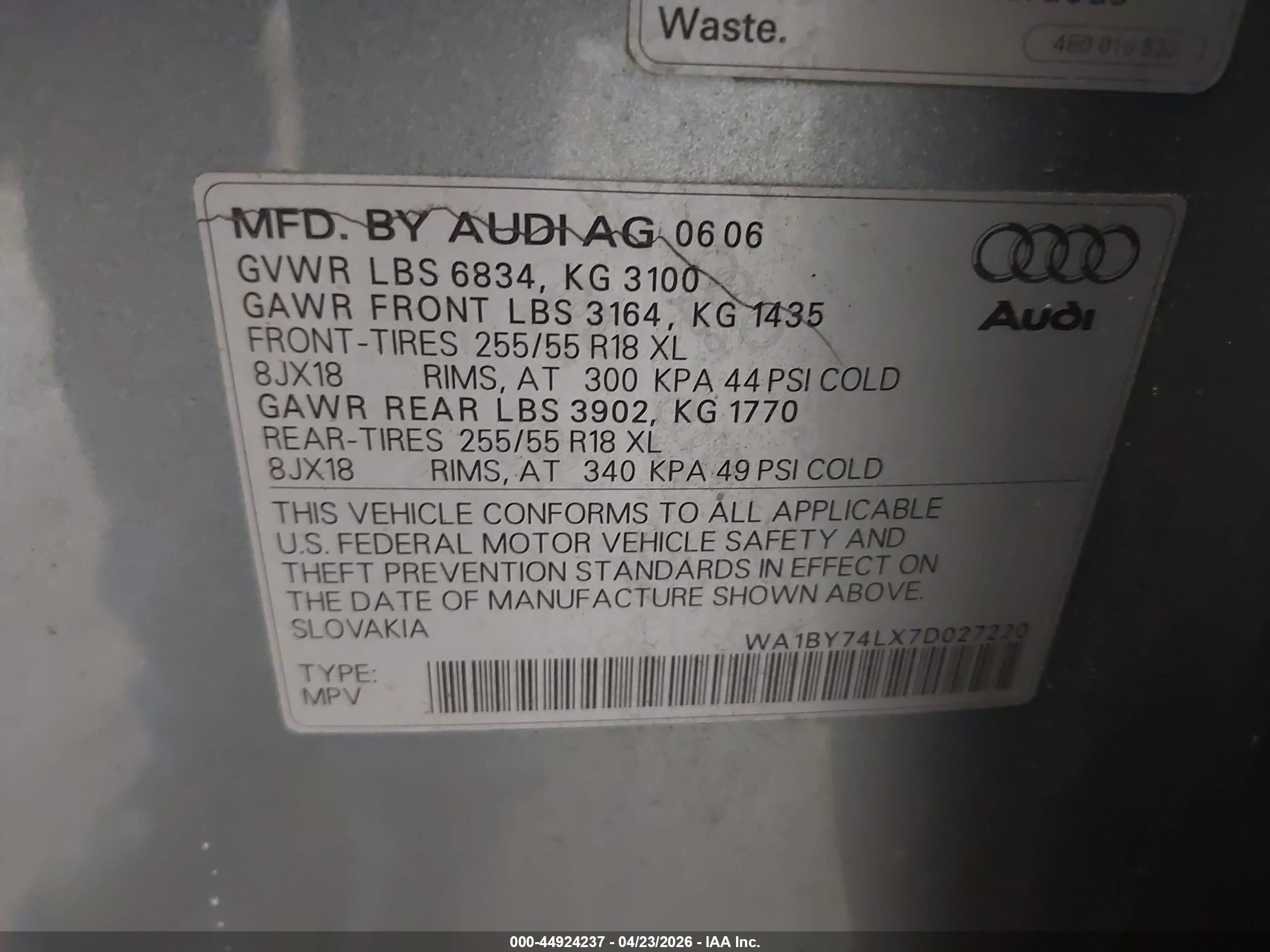 AUDI Q7 image 9
