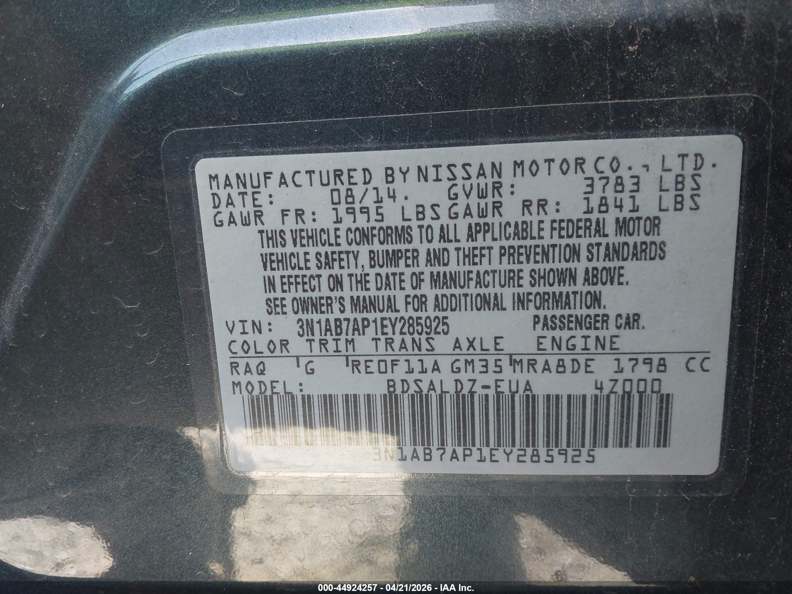 NISSAN SENTRA image 9