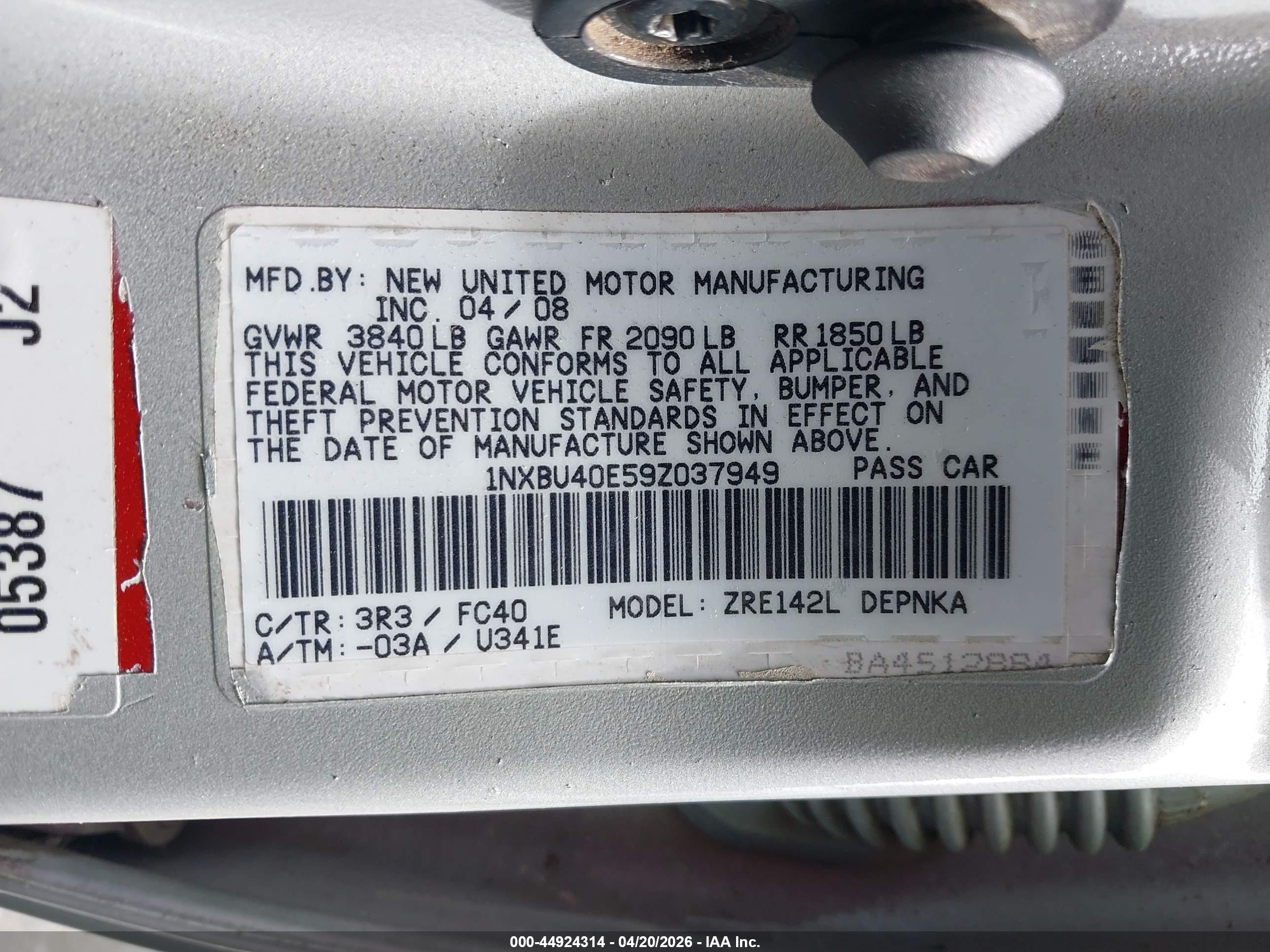 TOYOTA COROLLA image 9