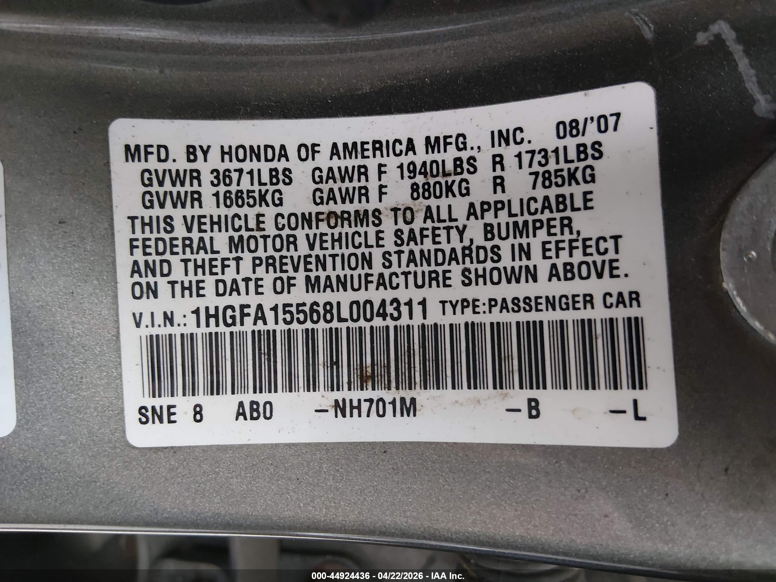 HONDA CIVIC image 9