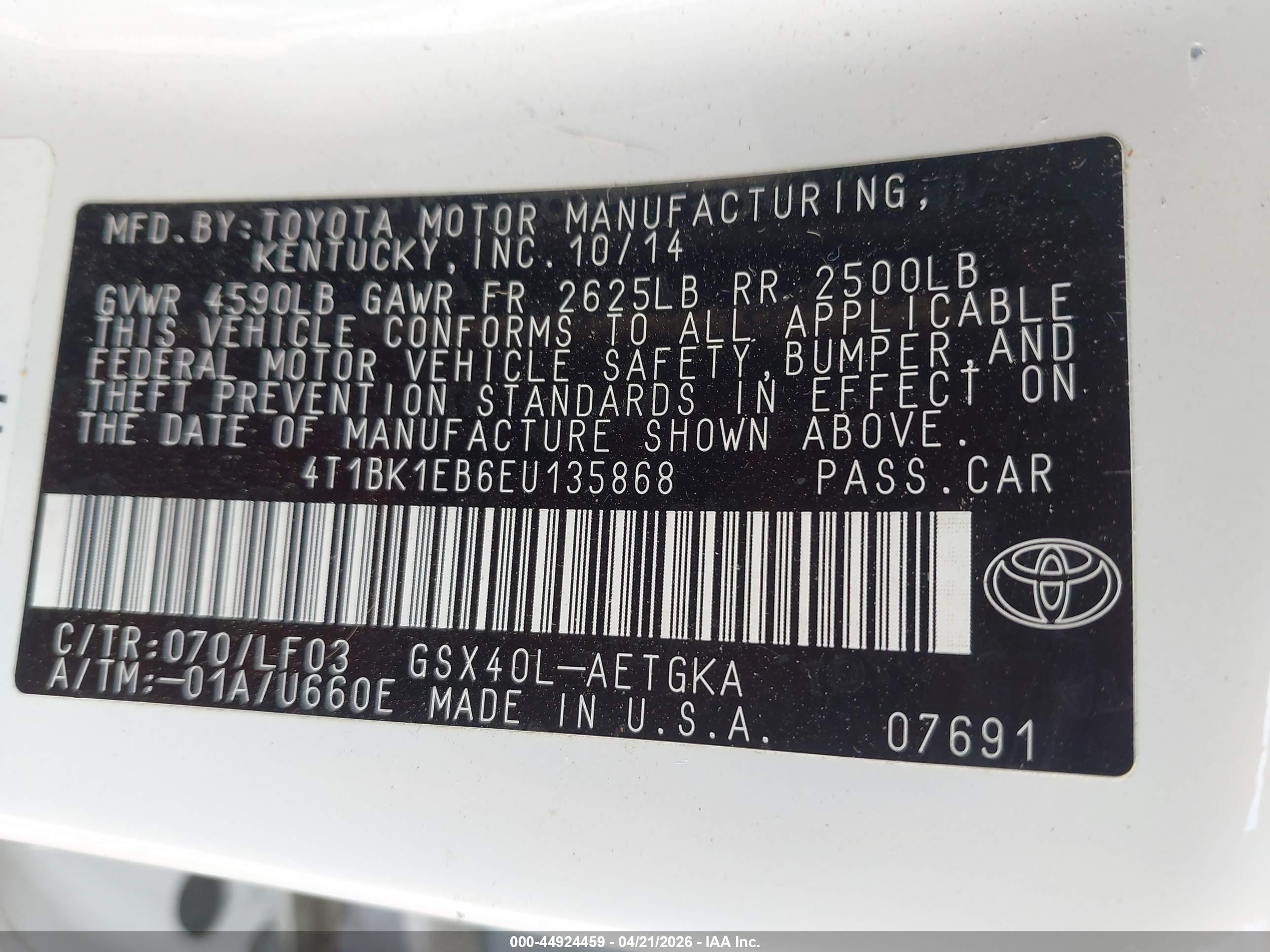 TOYOTA AVALON image 9