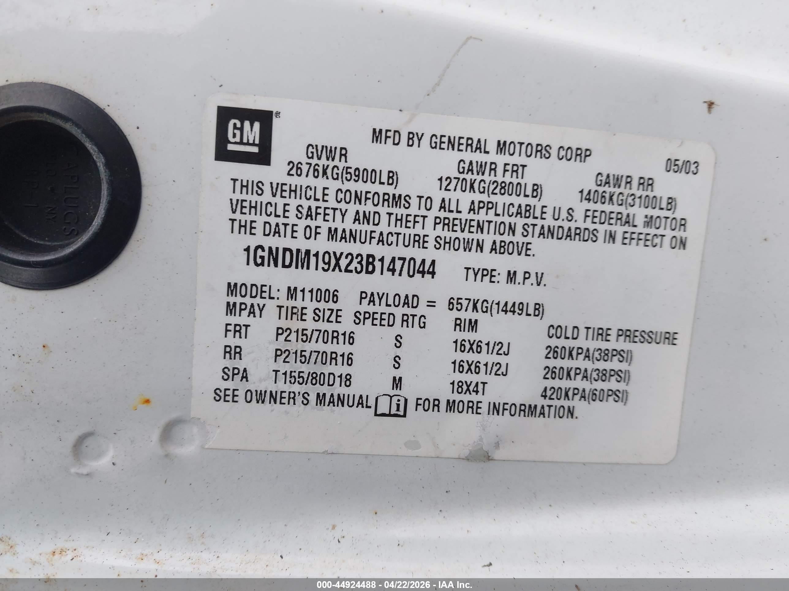 CHEVROLET ASTRO image 9
