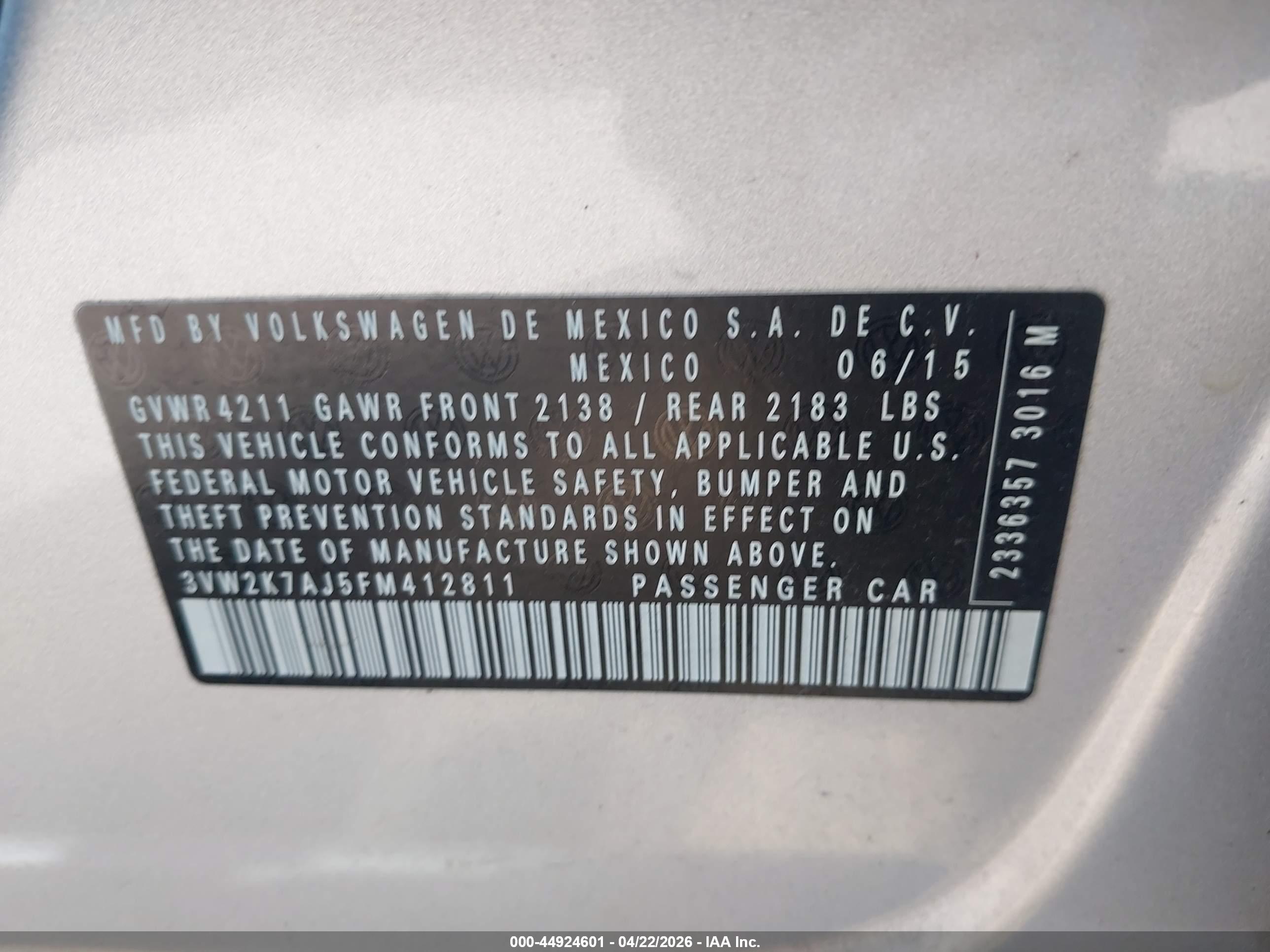 VOLKSWAGEN JETTA image 9