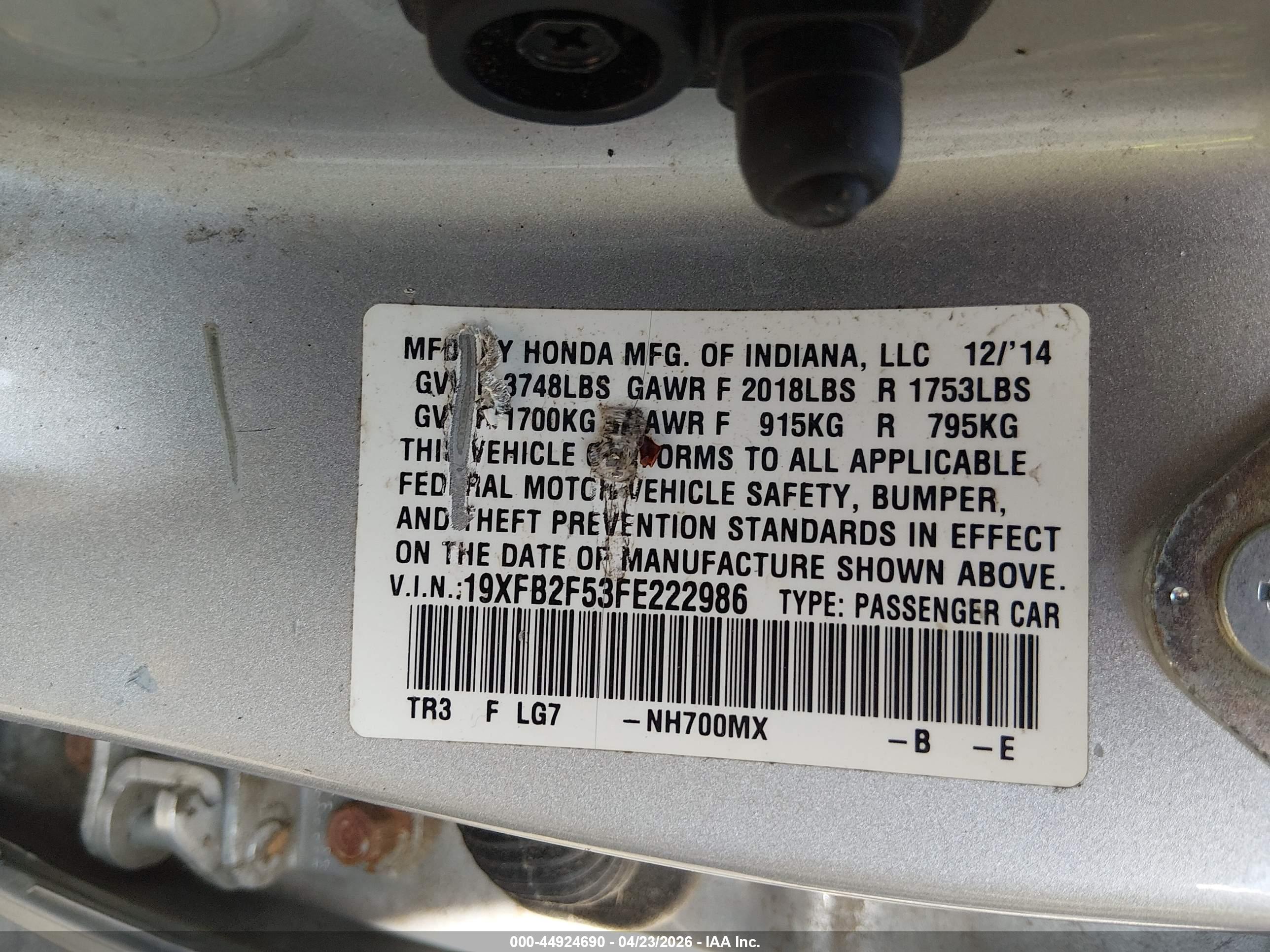 HONDA CIVIC image 9