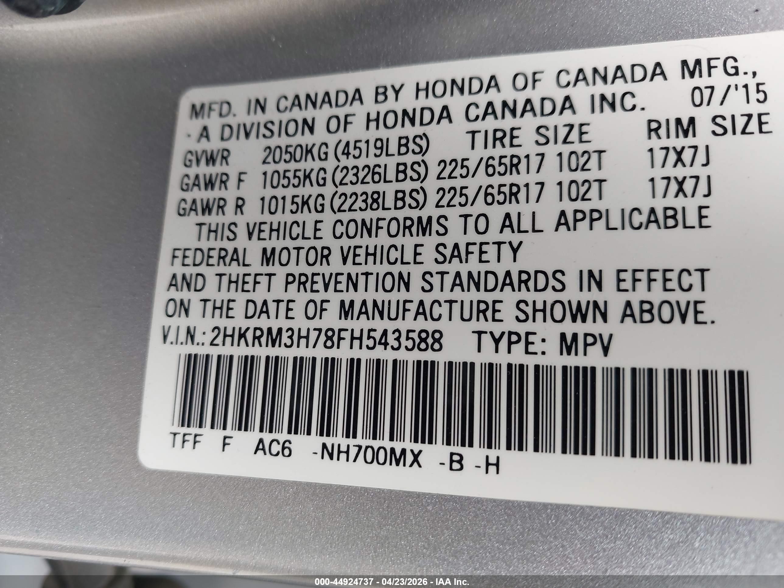 HONDA CR-V image 9