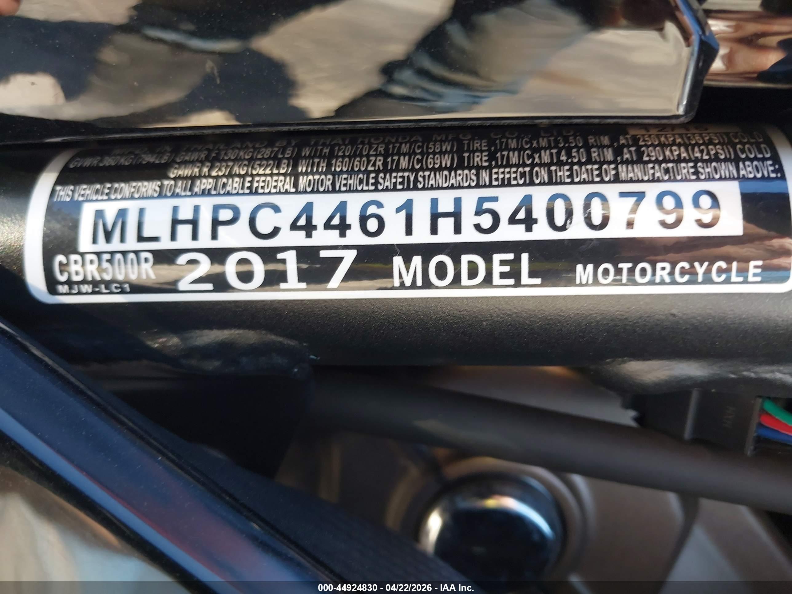 HONDA CBR500 image 10