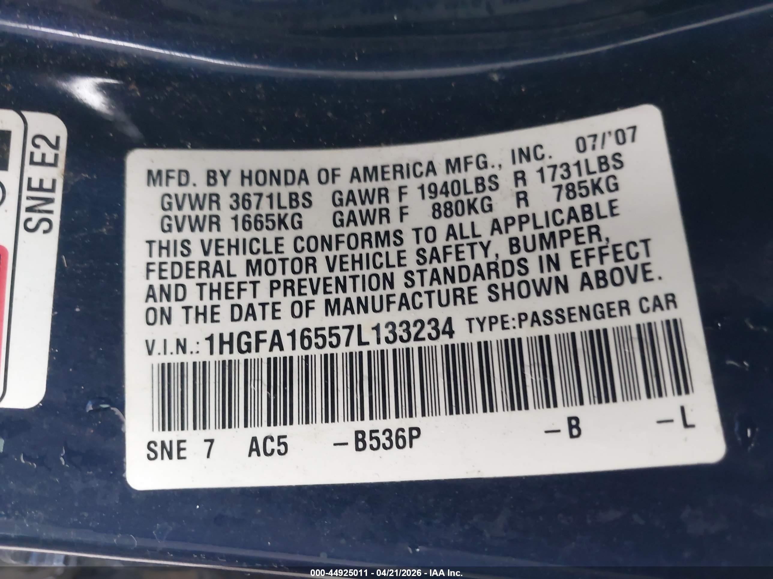 HONDA CIVIC image 9