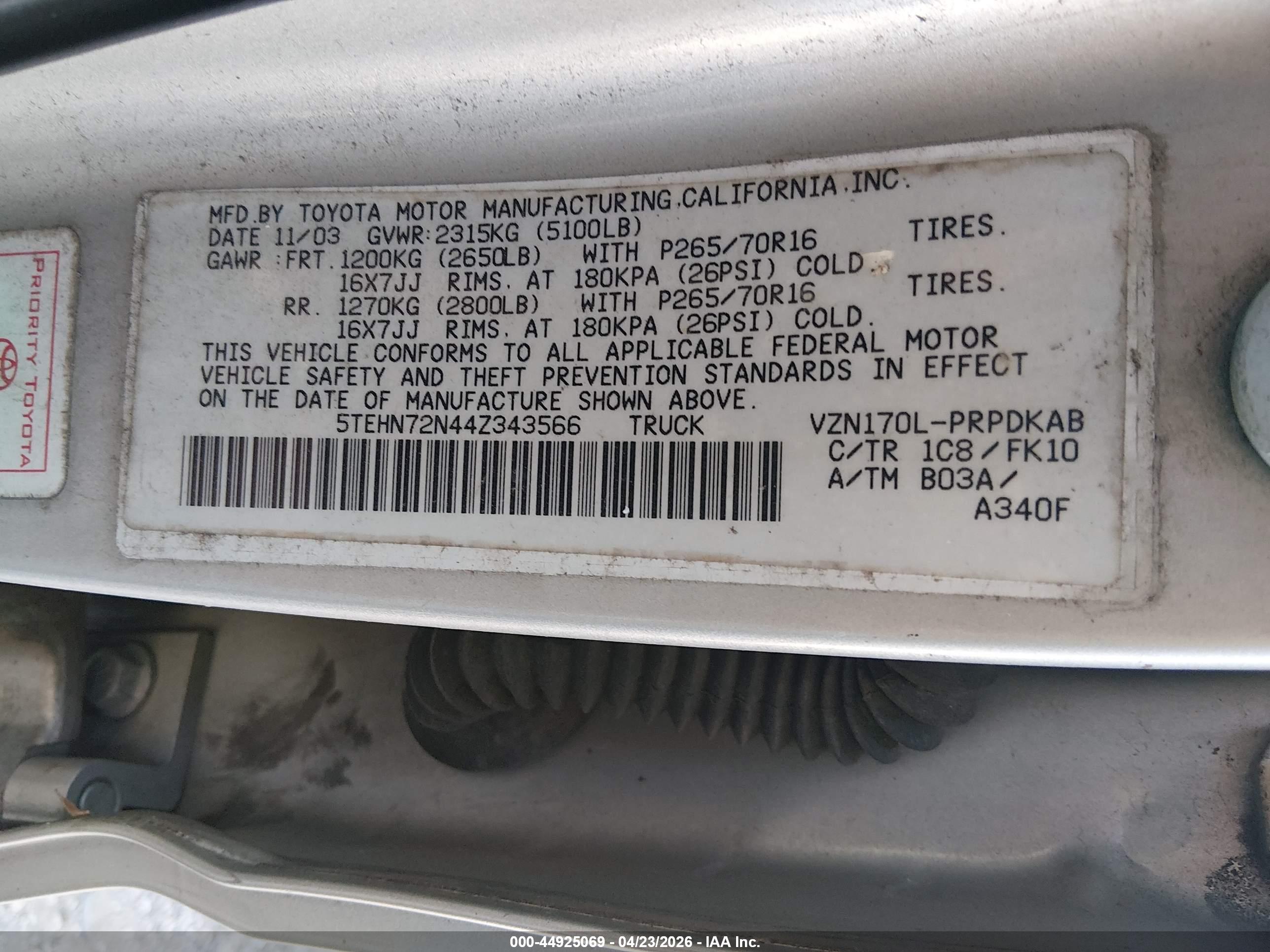 TOYOTA TACOMA image 9