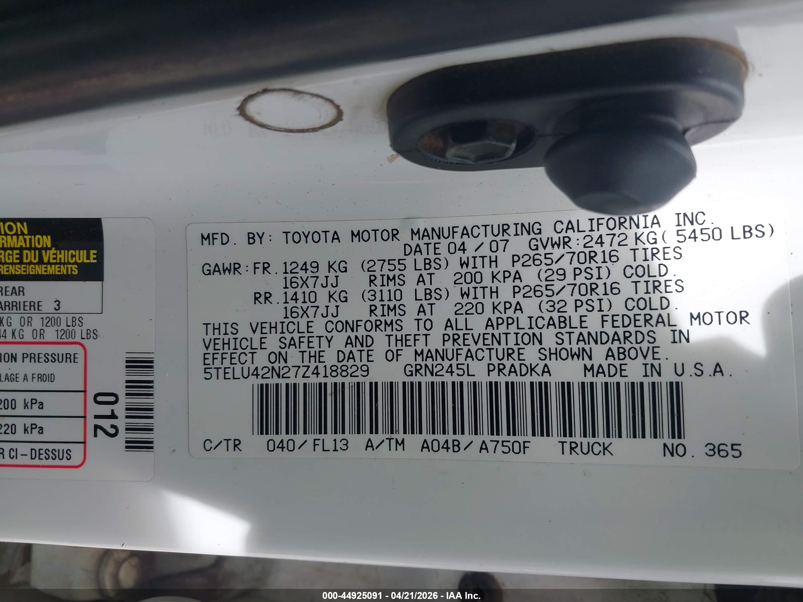 TOYOTA TACOMA image 9
