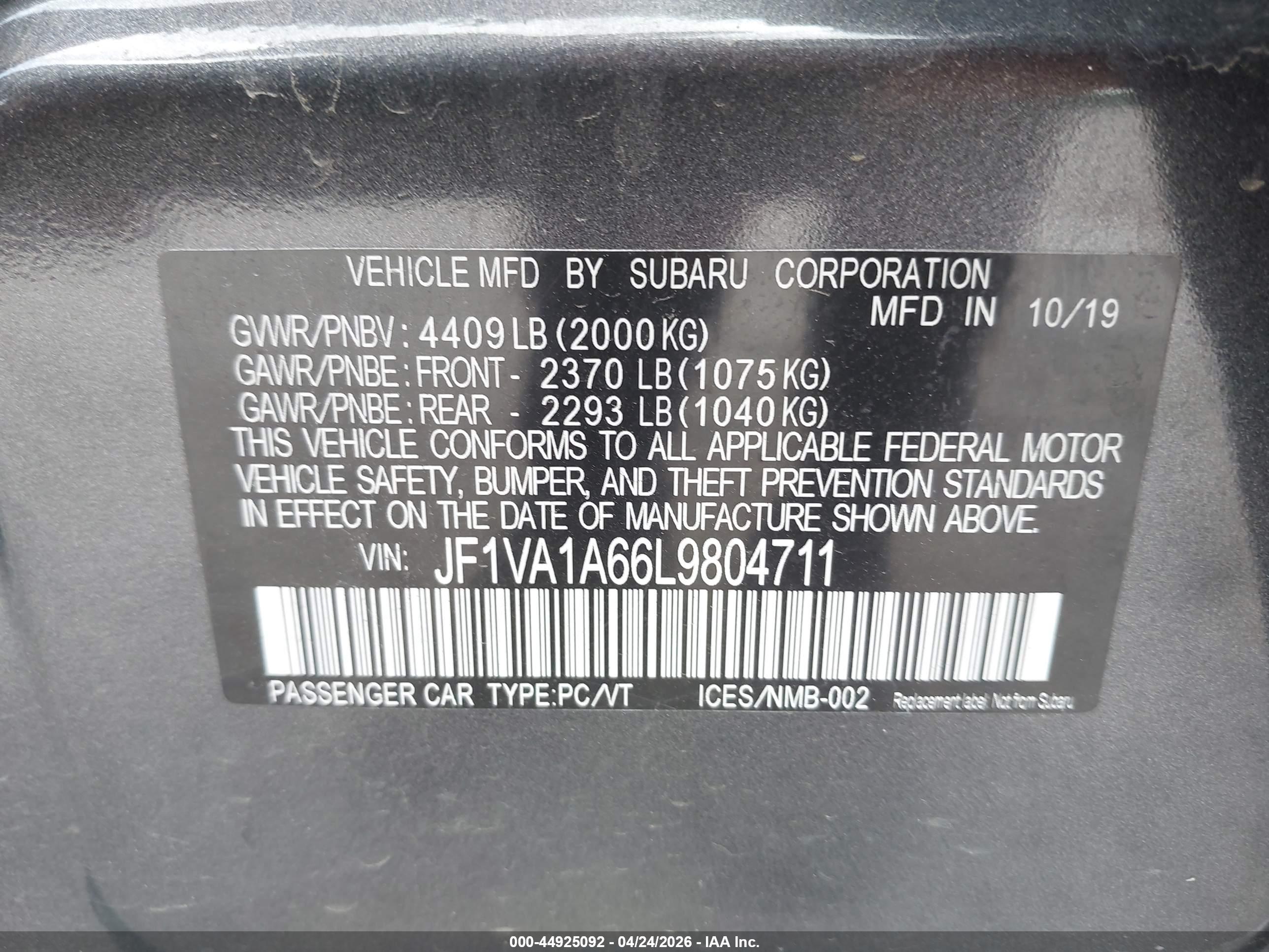 SUBARU WRX image 9