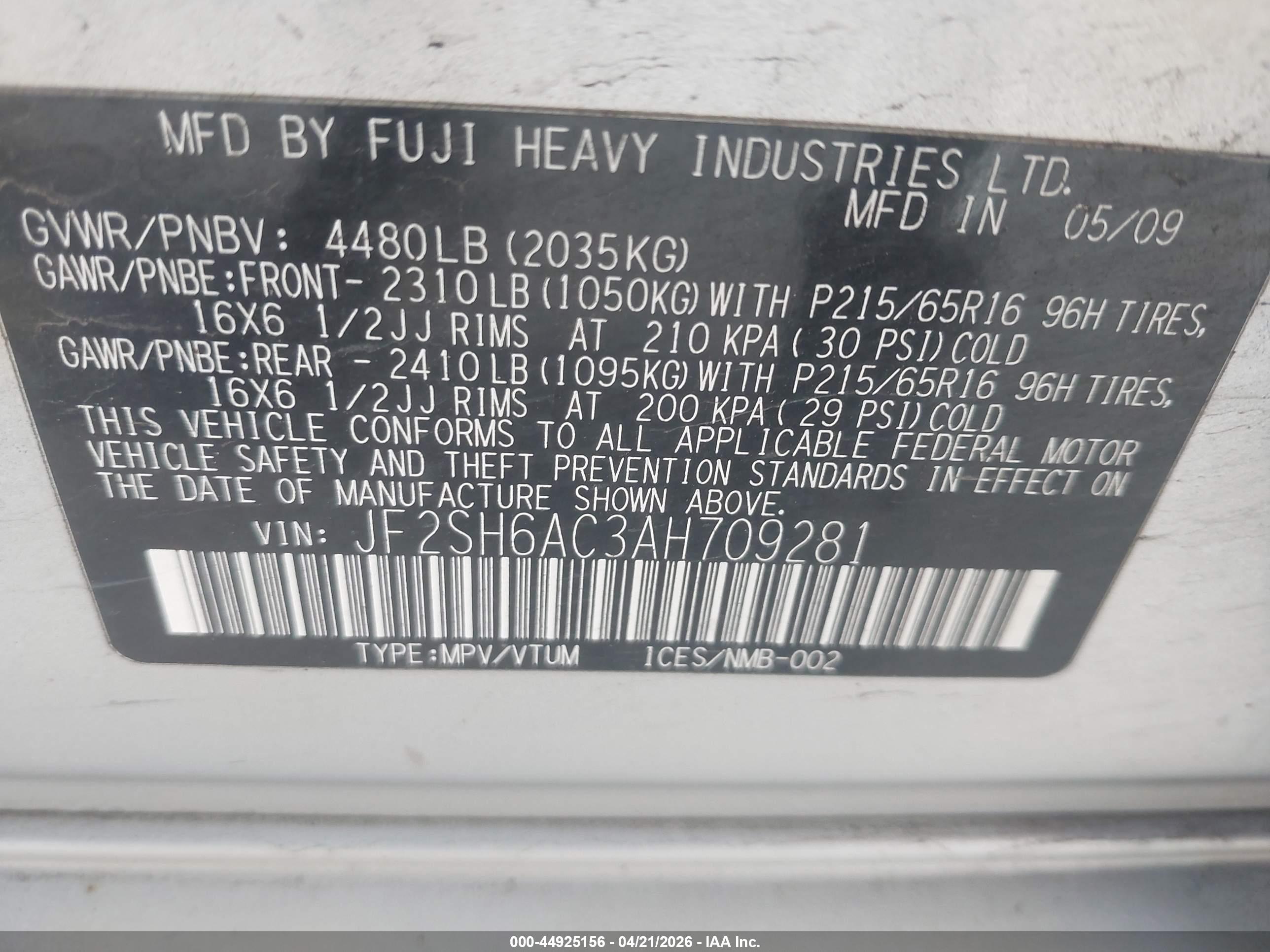 SUBARU FORESTER image 9