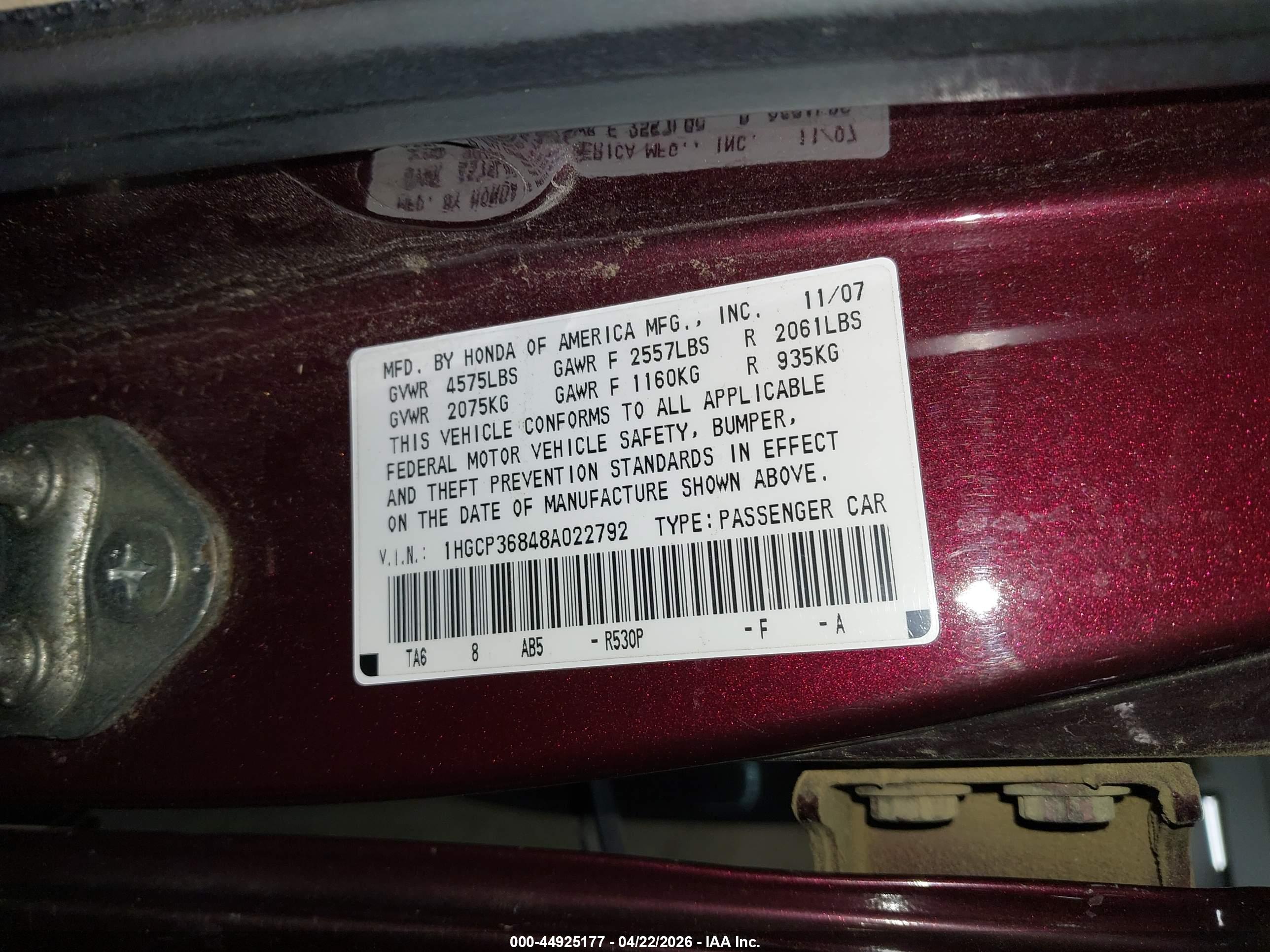 HONDA ACCORD image 9