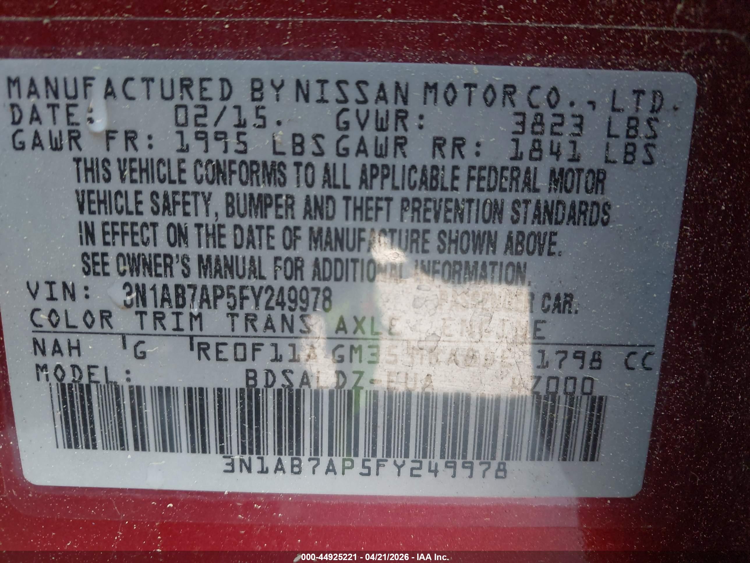 NISSAN SENTRA image 9