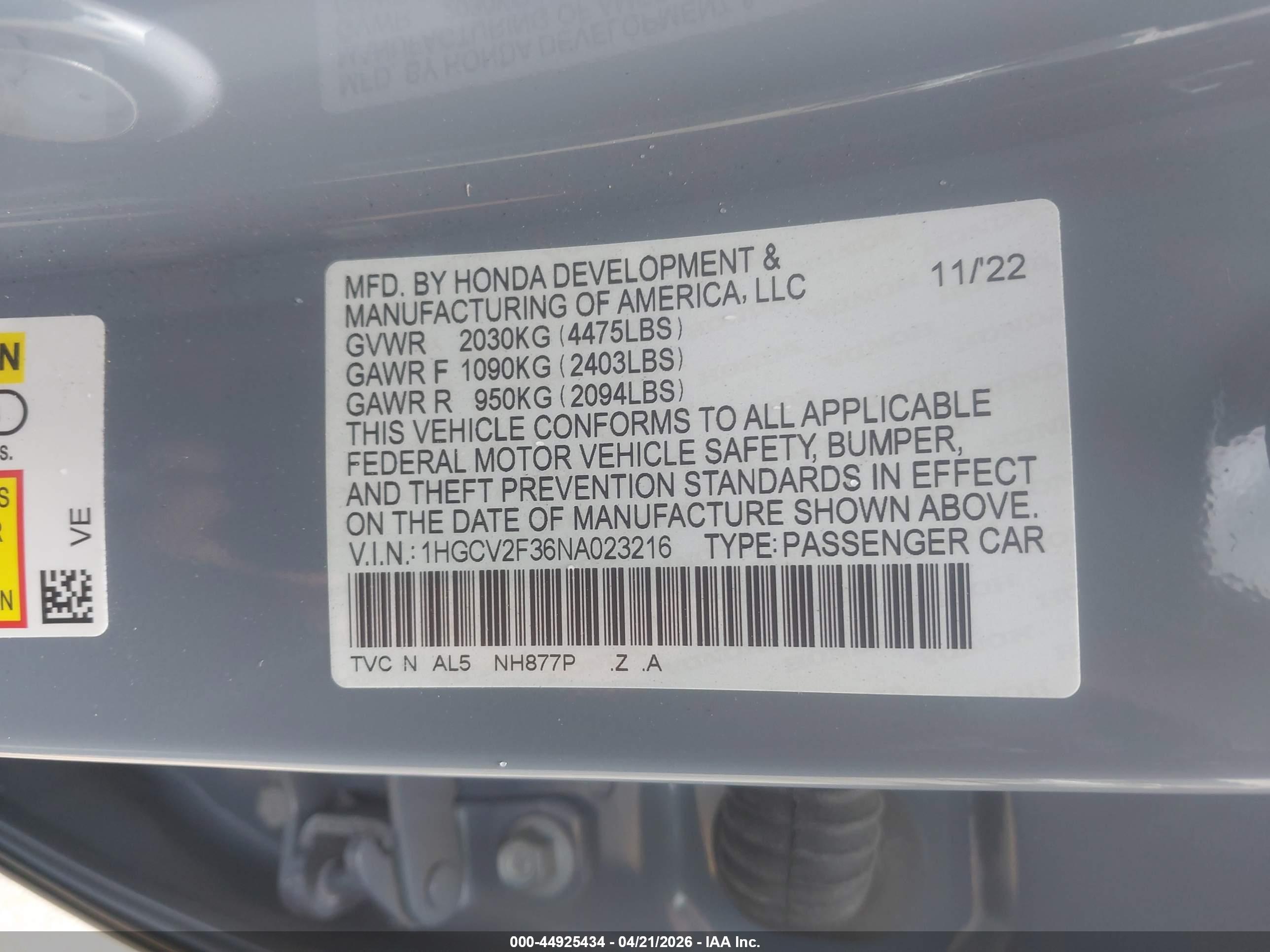 HONDA ACCORD image 9