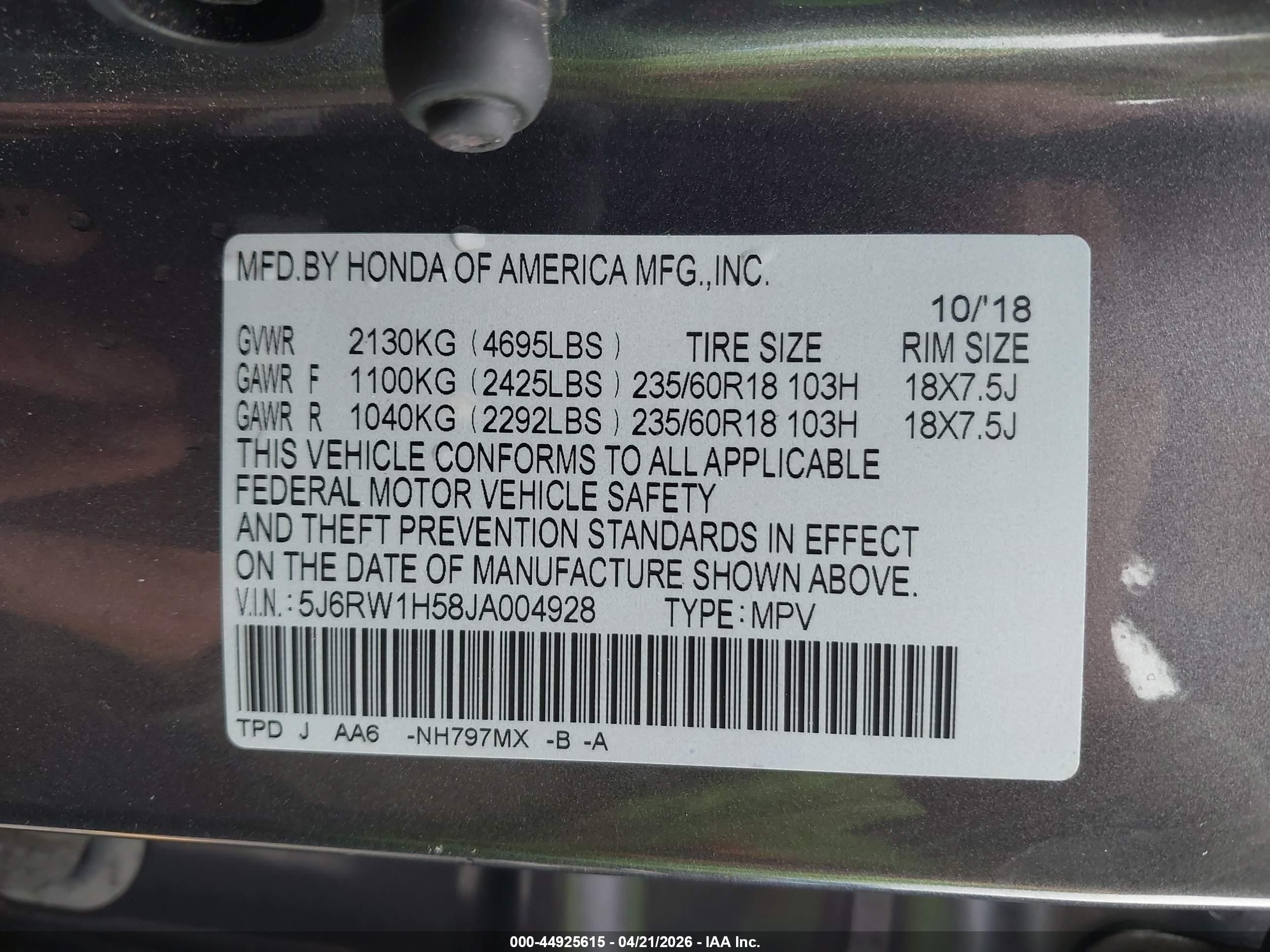 HONDA CR-V image 9