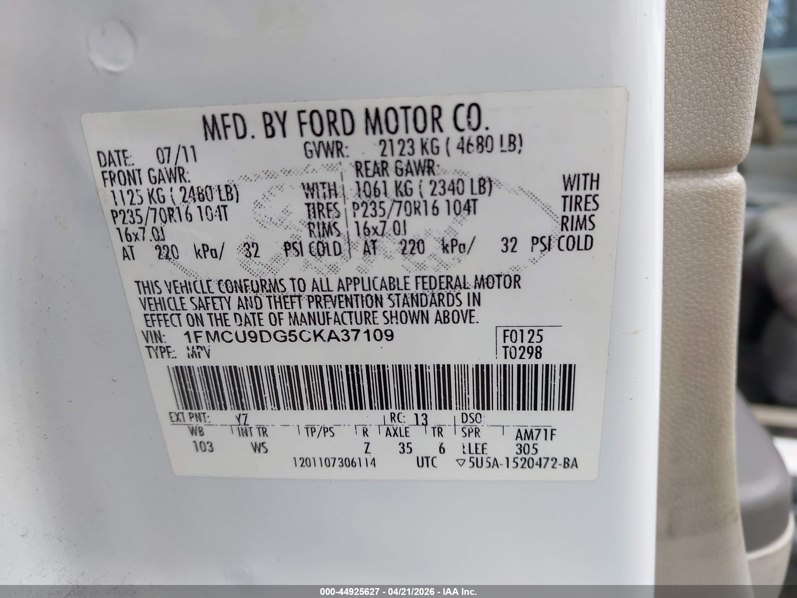 FORD ESCAPE image 9