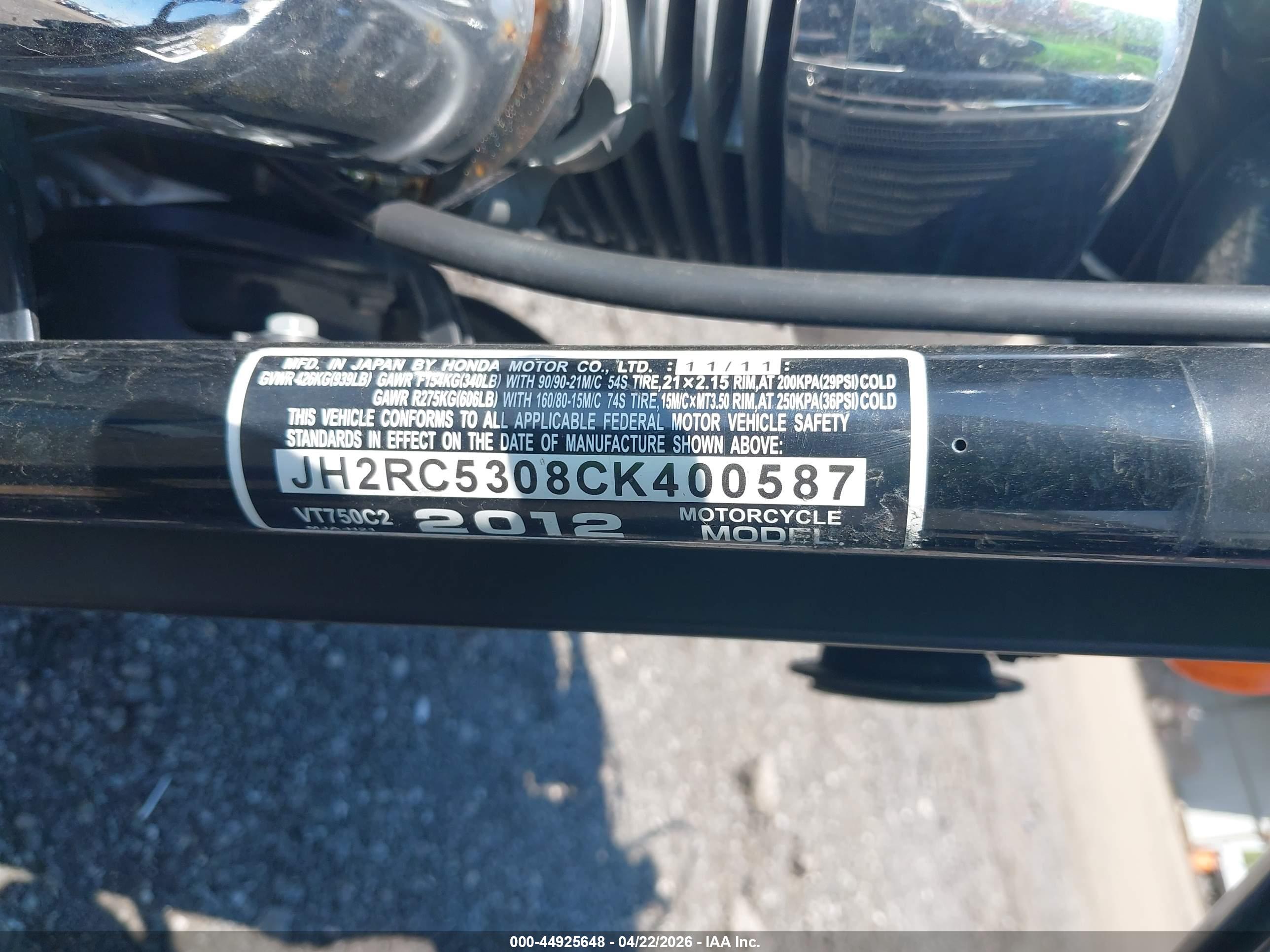 HONDA VT750 image 10