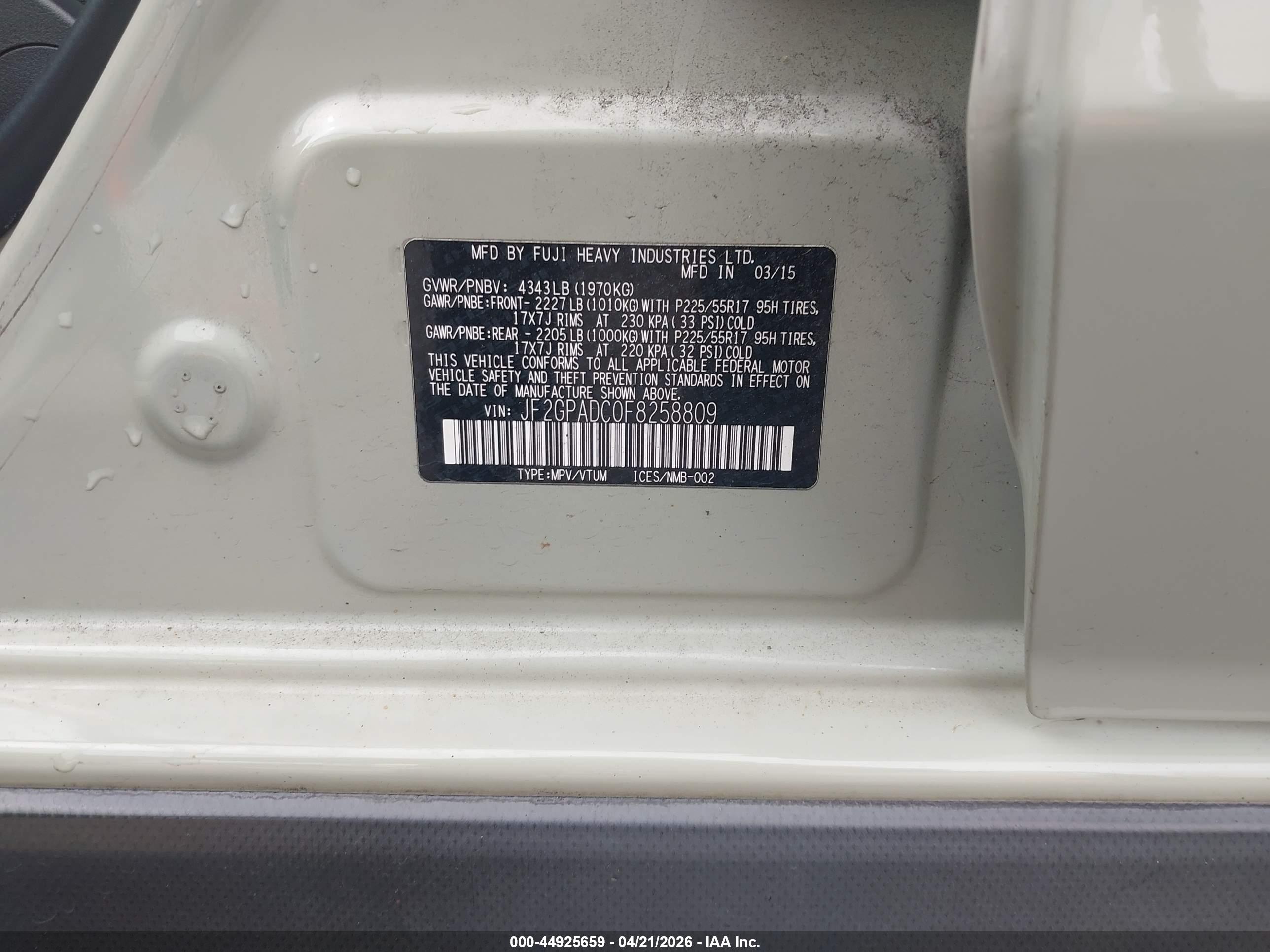 SUBARU XV image 9