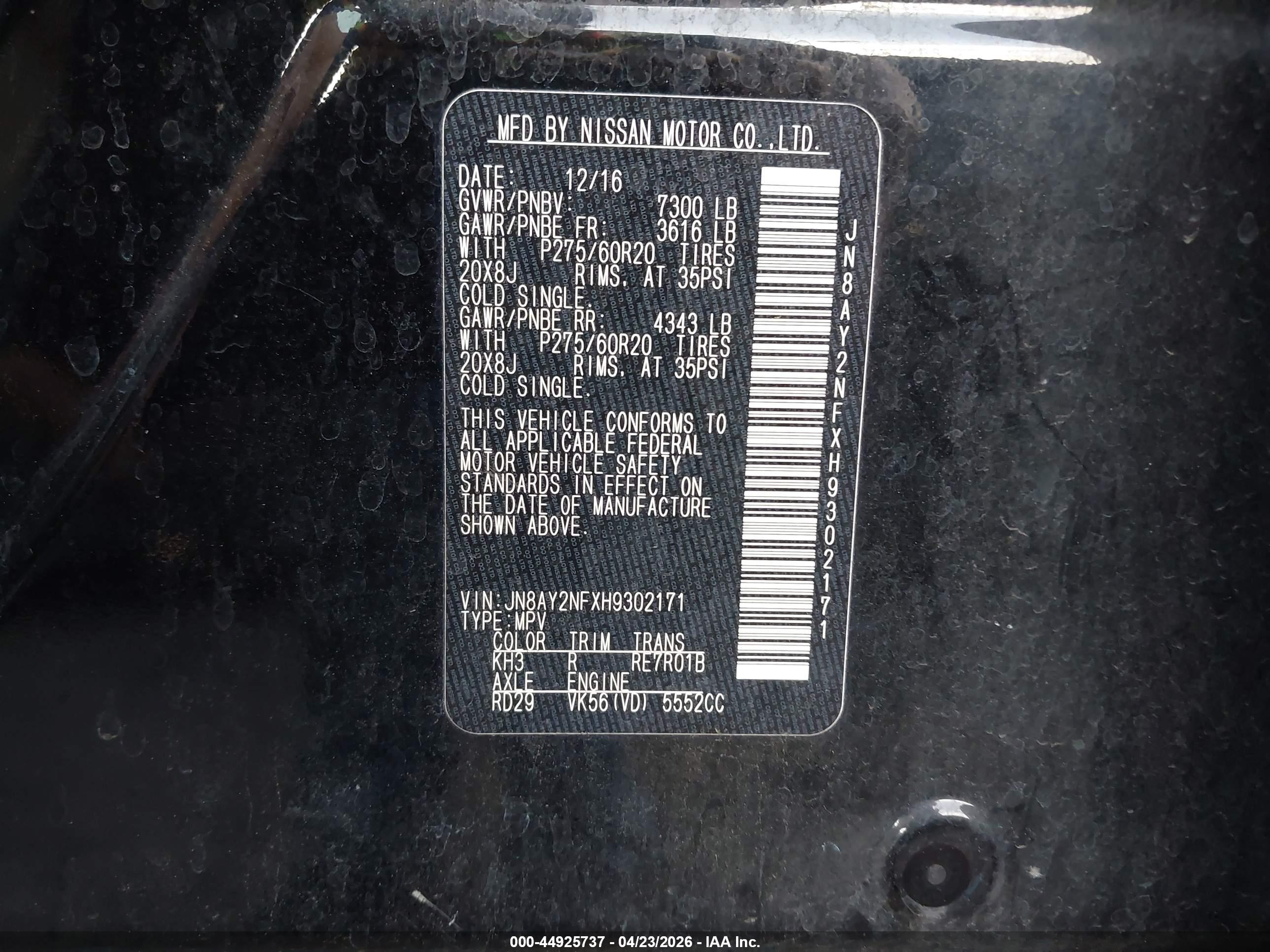 NISSAN ARMADA image 9