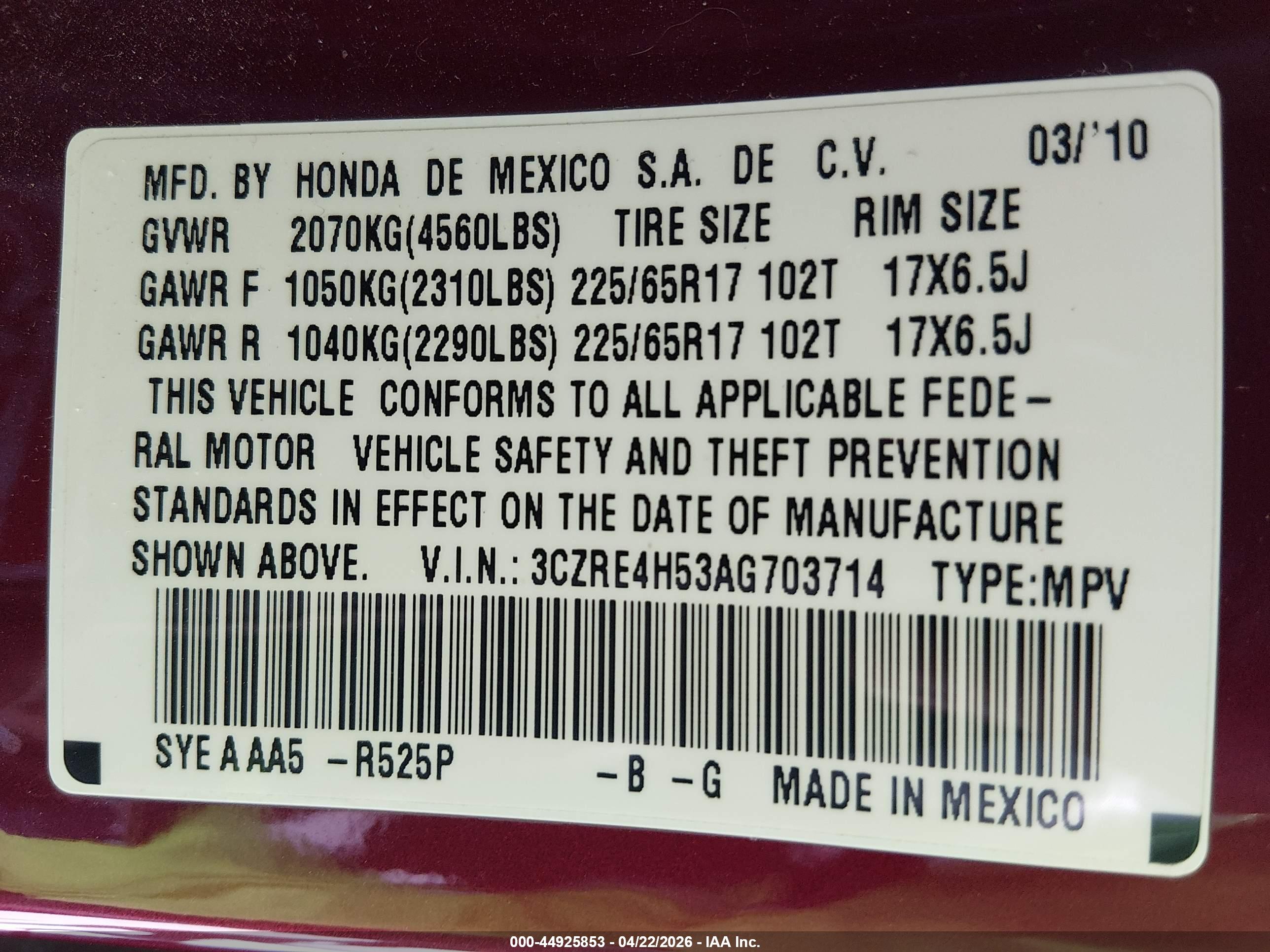 HONDA CR-V image 9
