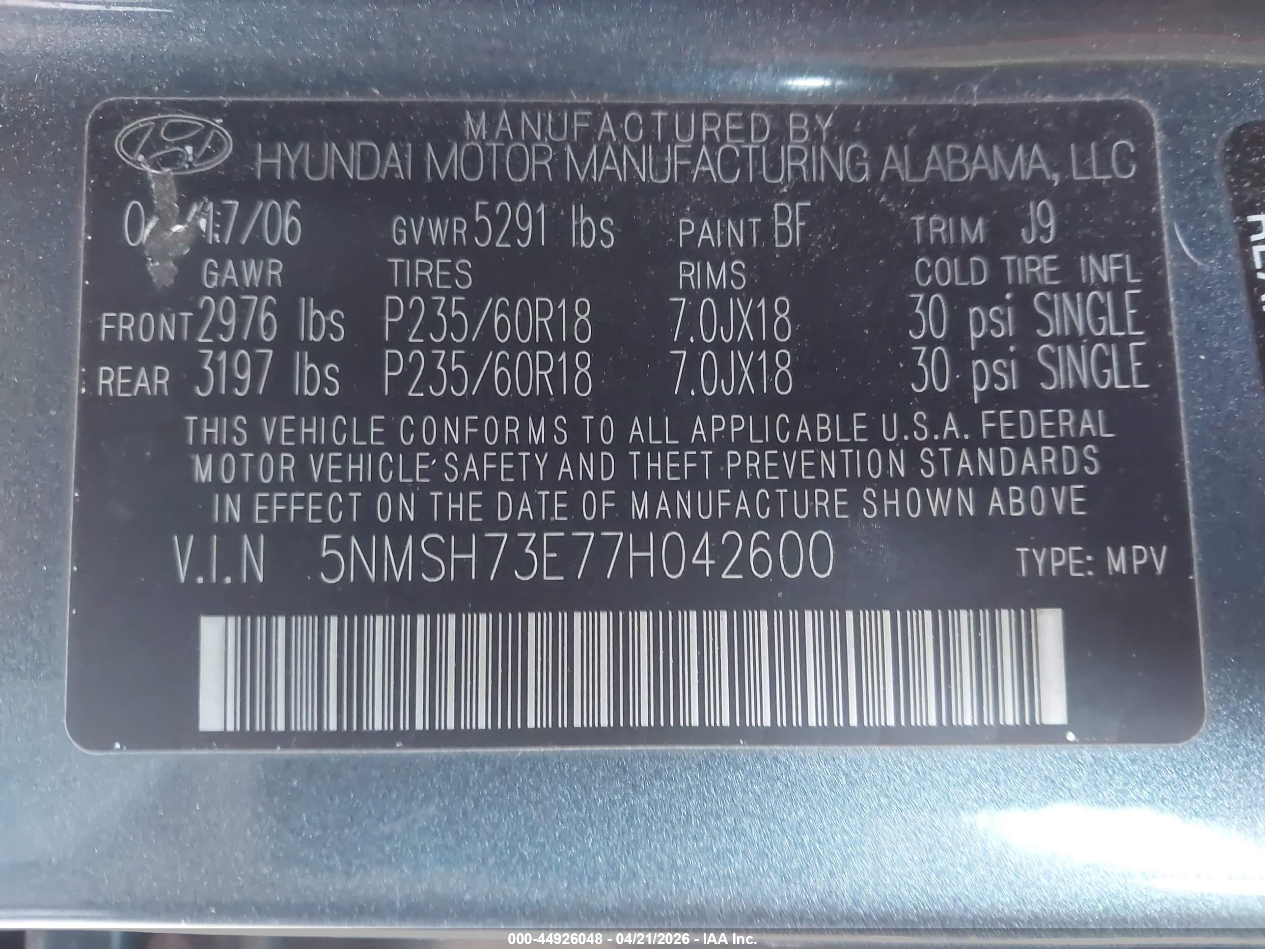 HYUNDAI SANTA image 9