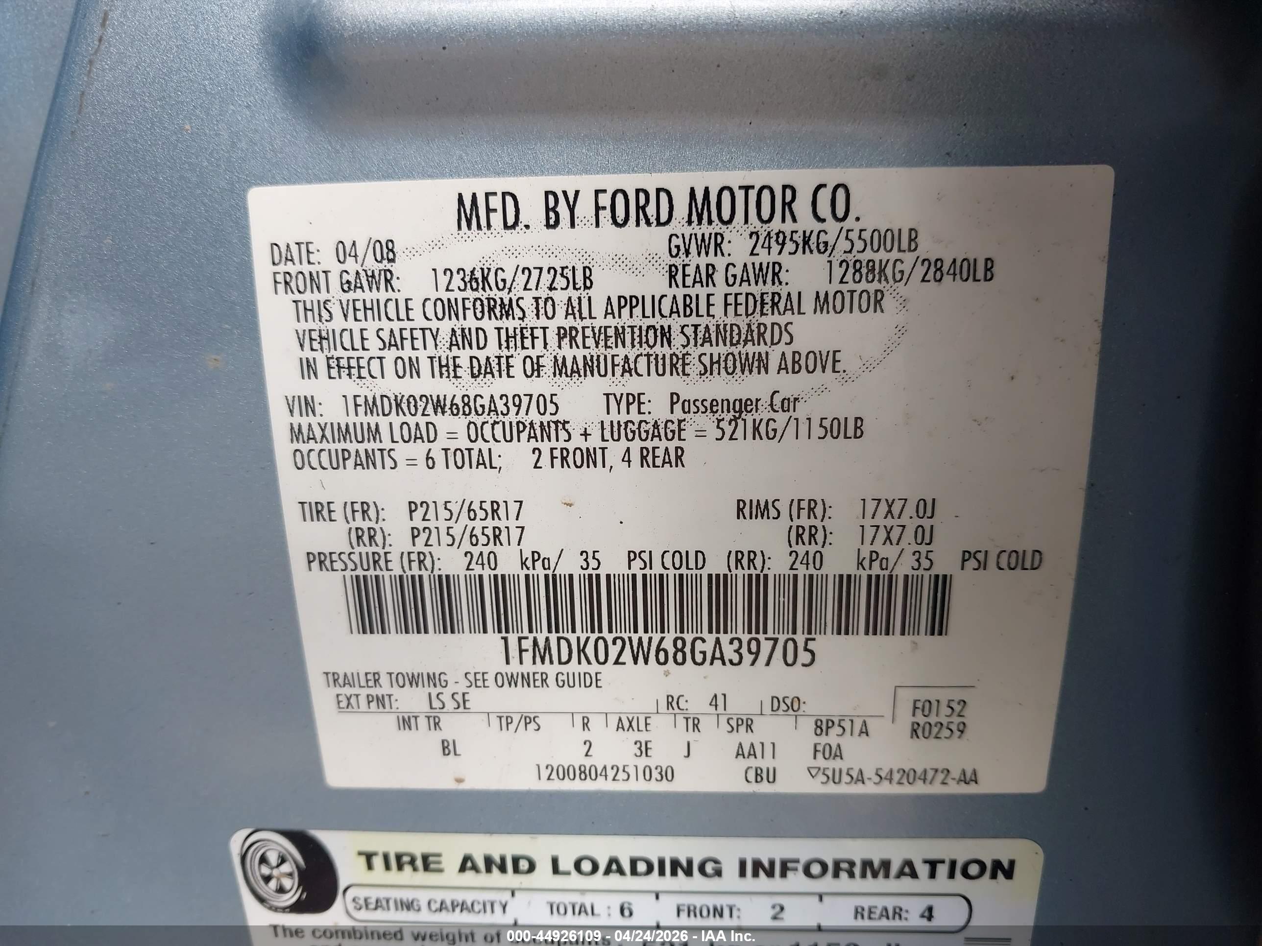 FORD TAURUS image 9