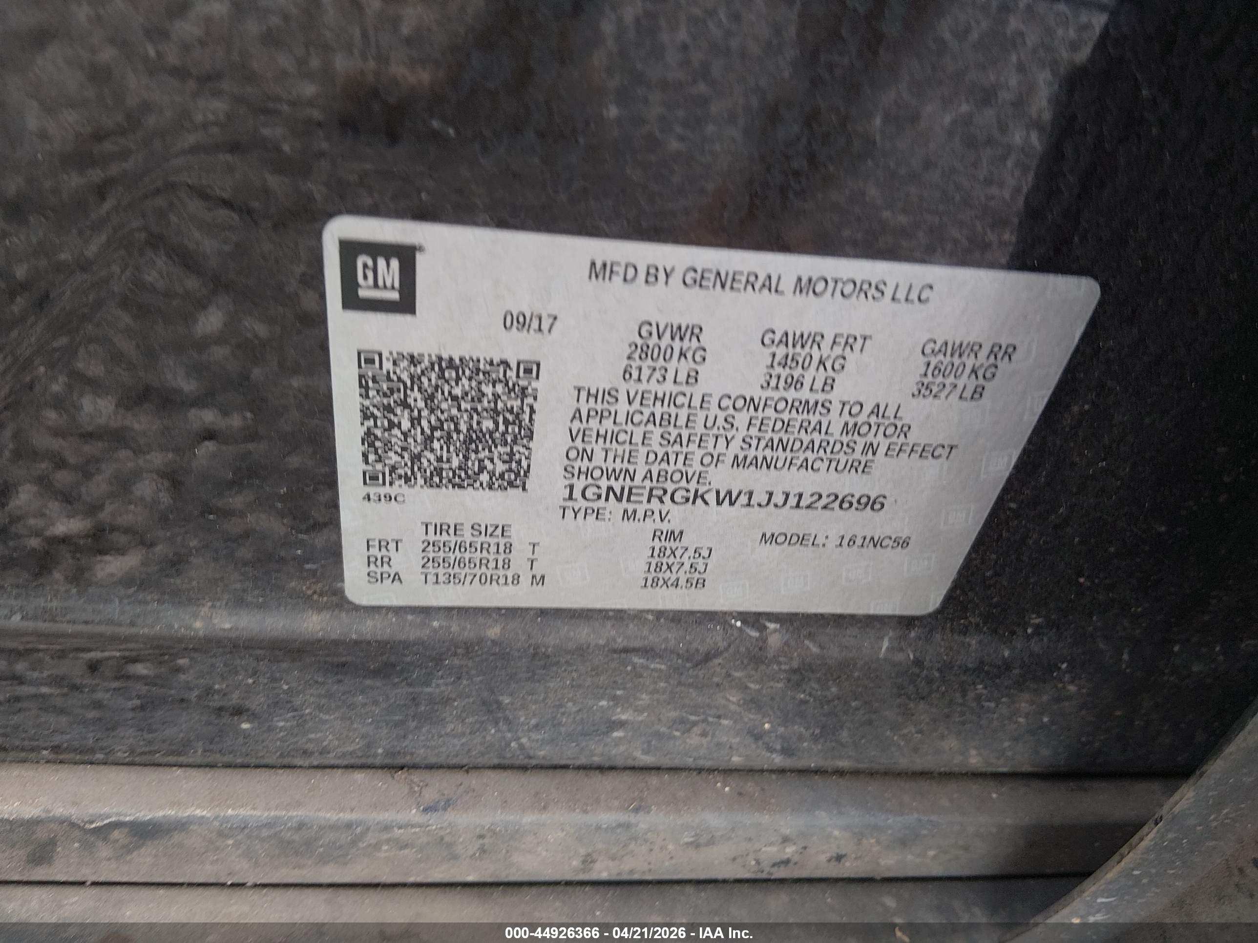 CHEVROLET TRAVERSE image 9