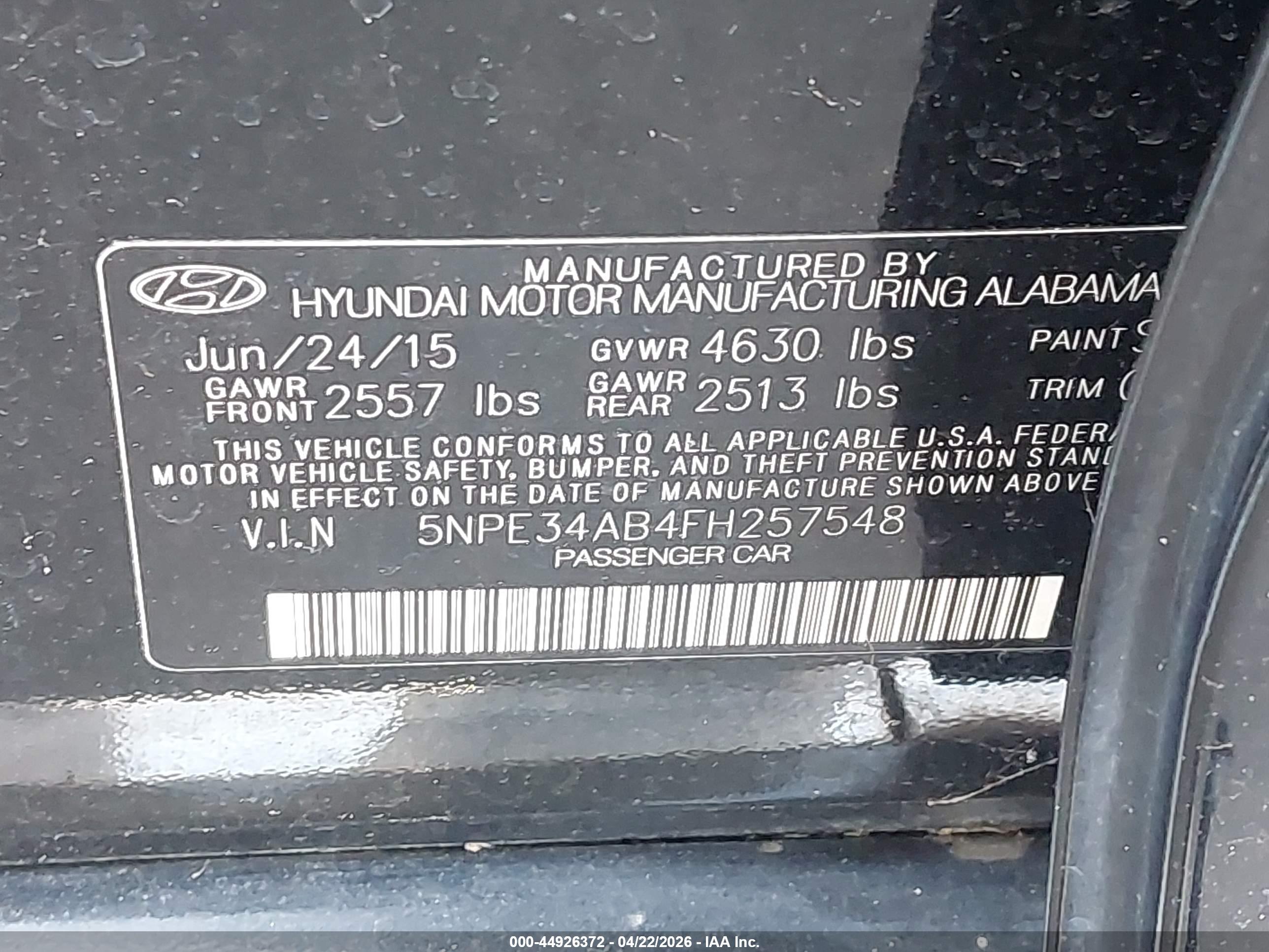 HYUNDAI SONATA image 9