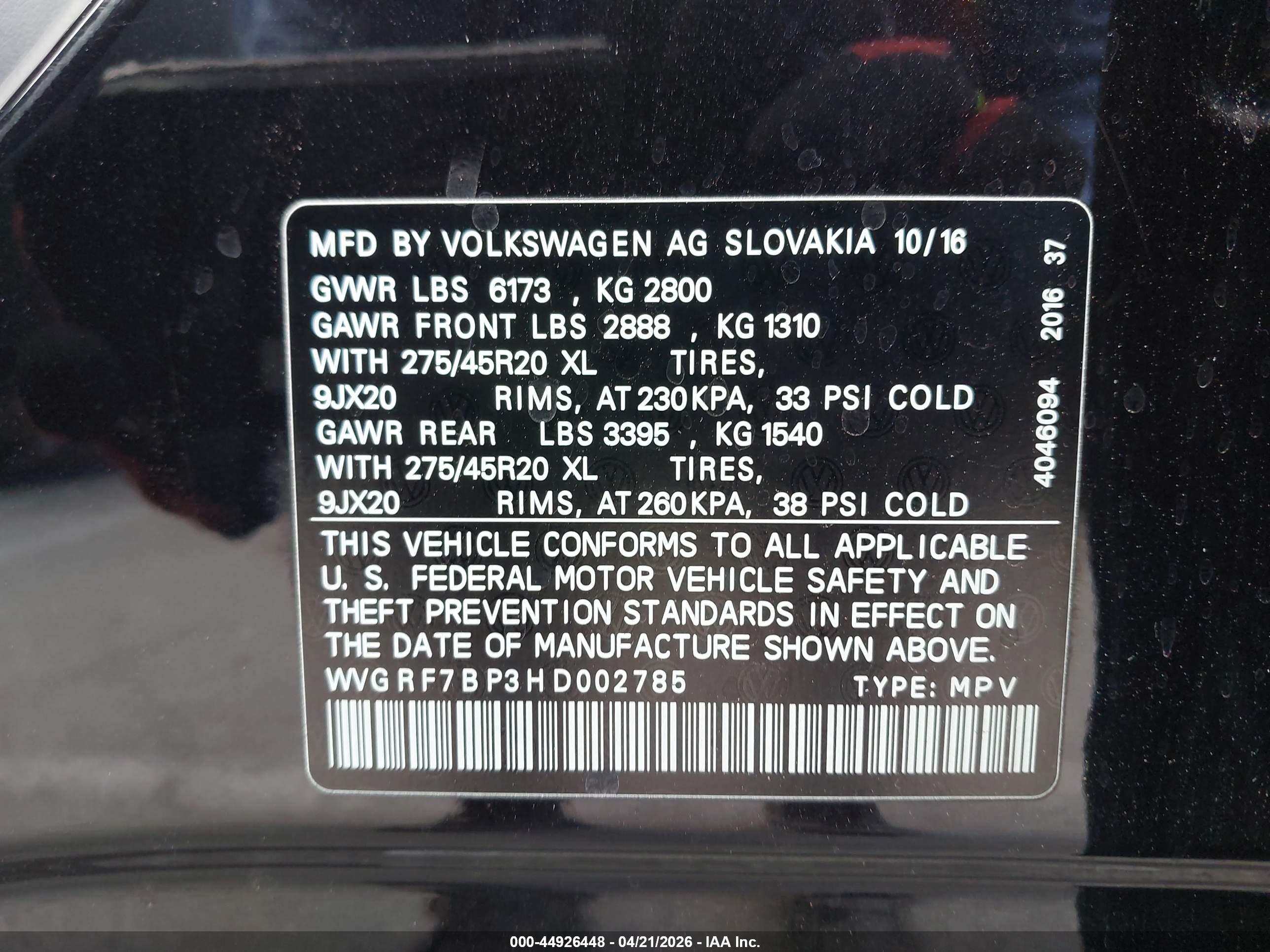 VOLKSWAGEN TOUAREG image 9
