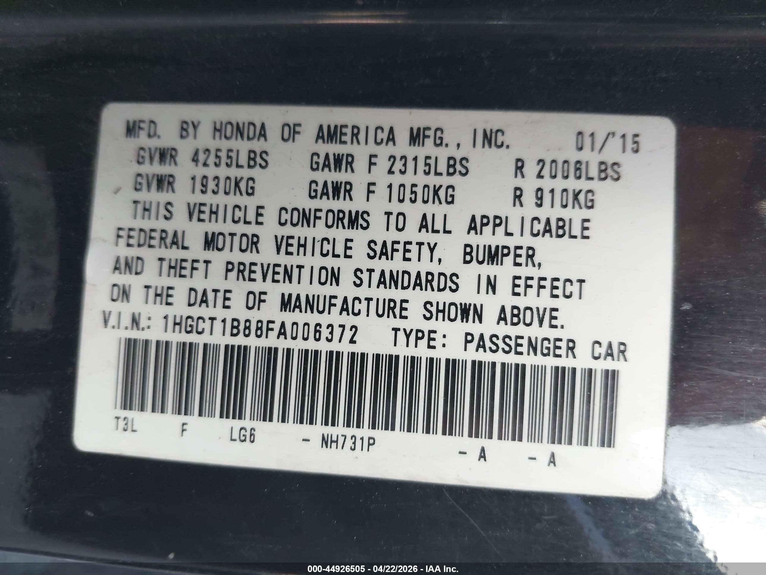 HONDA ACCORD image 9